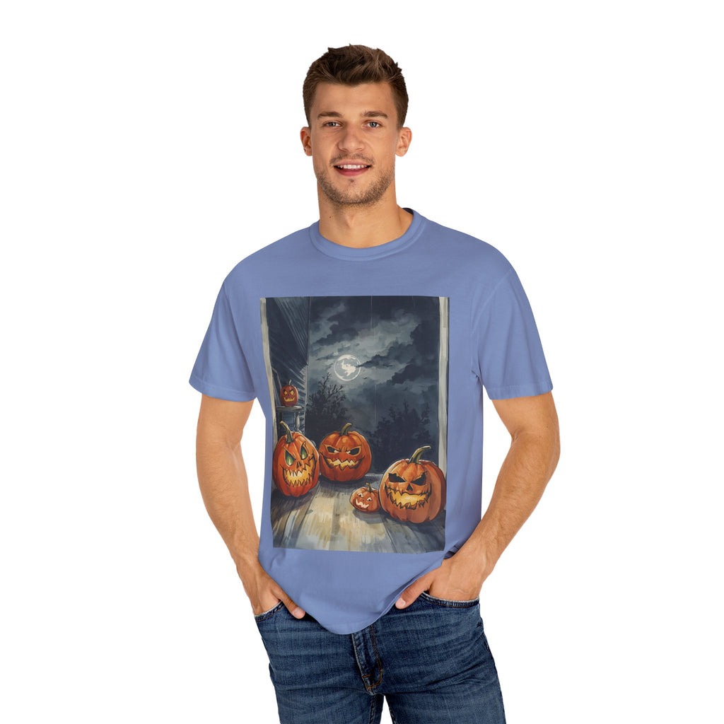 Spooky Pumpkin Night T-Shirt | Halloween Tee, Unisex Shirt, Fall Apparel, Trick or Treat Outfit, Casual Halloween Style