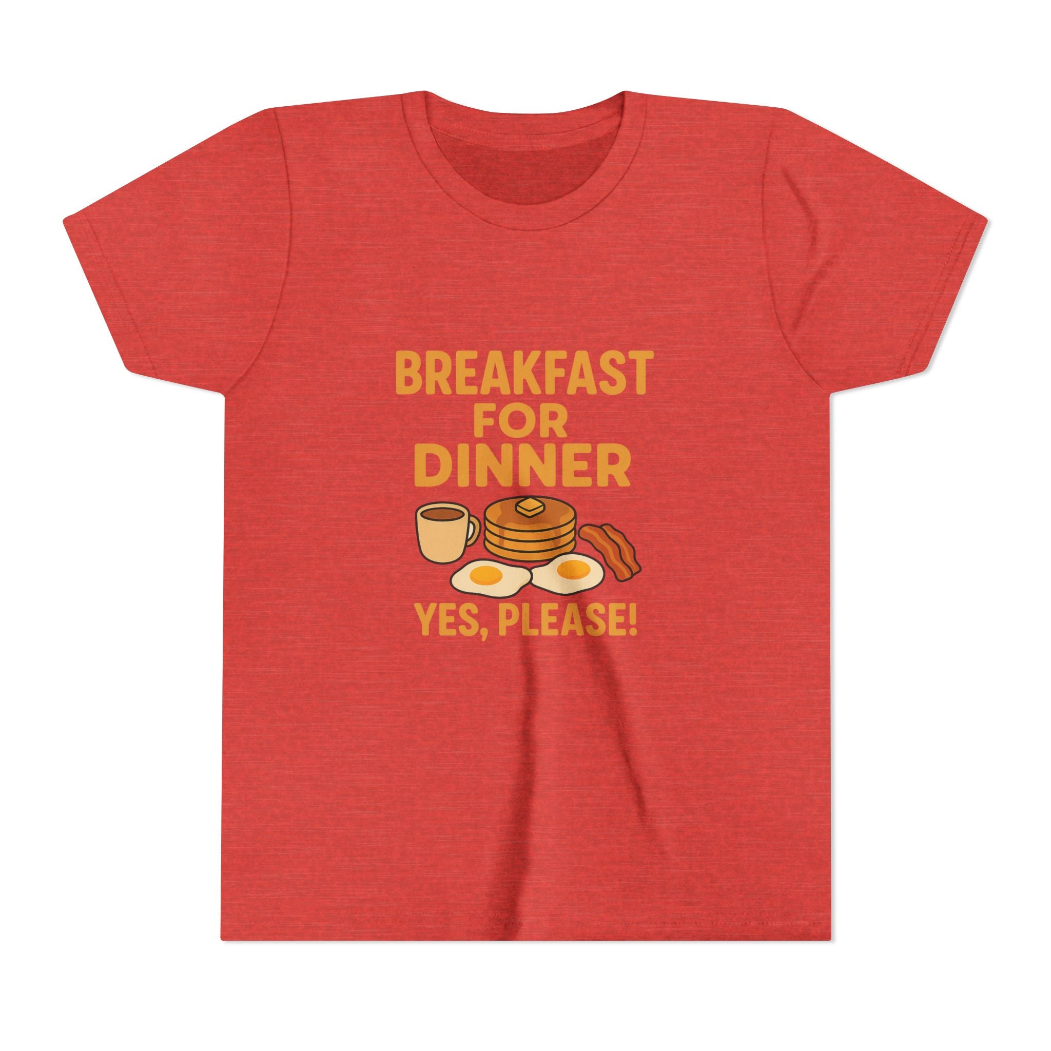 Breakfast For Dinner Youth Short Sleeve Tee