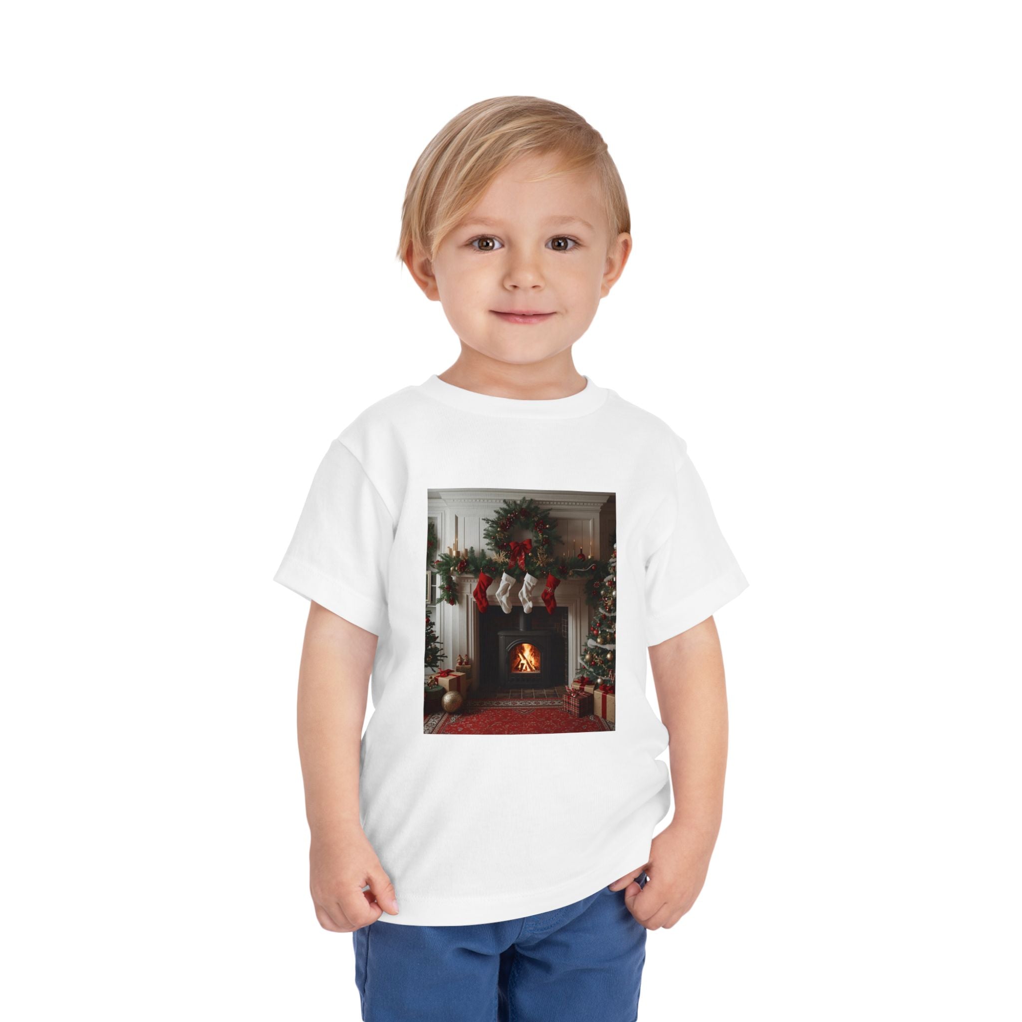 Cozy Christmas Toddler Tee, Holiday Kids Shirt, Cute Winter Tee, Toddler Christmas Outfit, Festive Short Sleeve Shirt