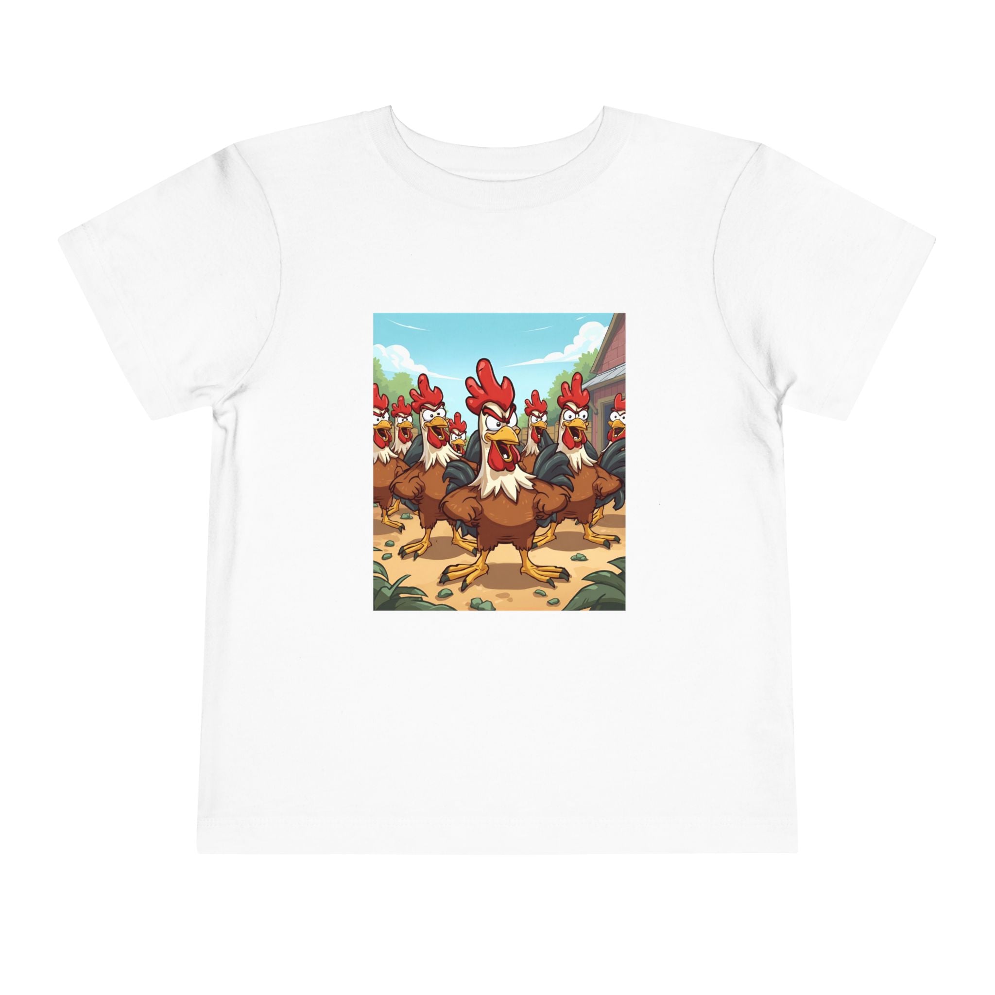 Chicken Funny Toddler Short Sleeve Tee