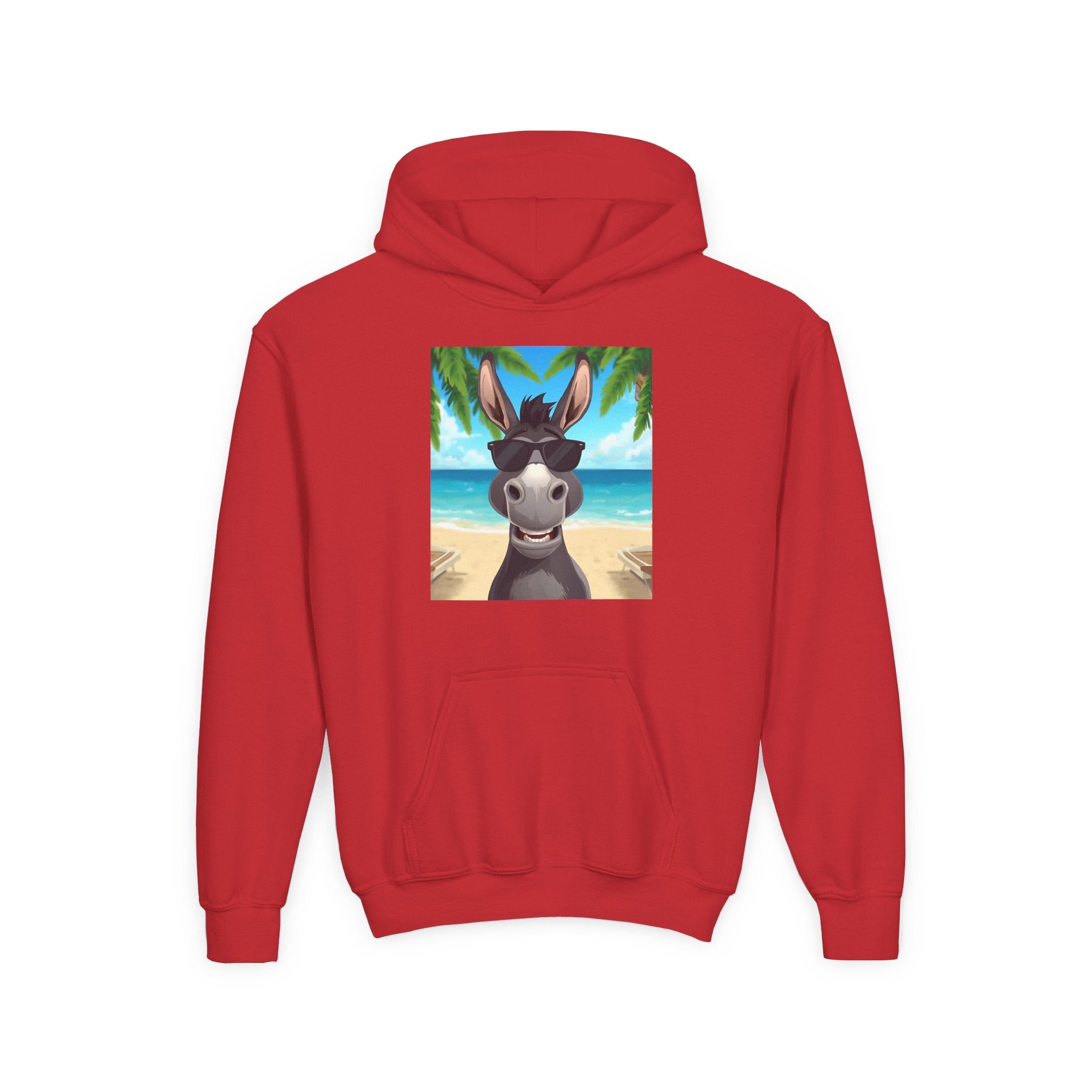 Donkey Beach Vibes Youth Heavy Blend Hooded Sweatshirt