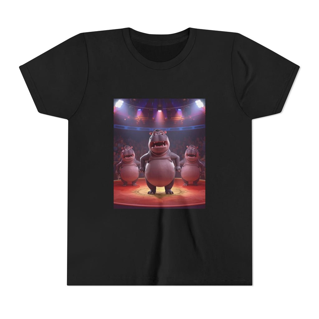 Hippo Funny Youth Short Sleeve Tee