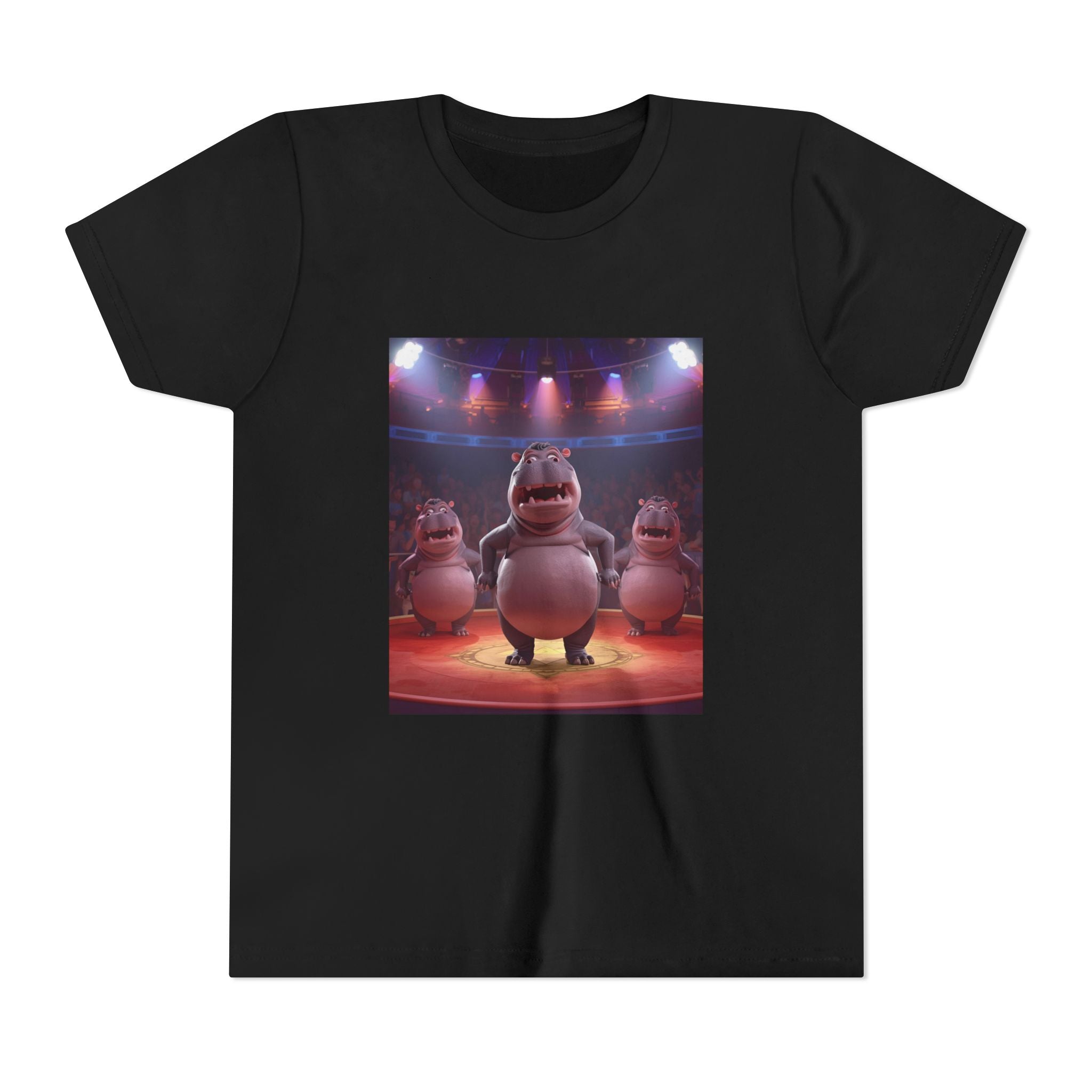 Hippo Funny Youth Short Sleeve Tee