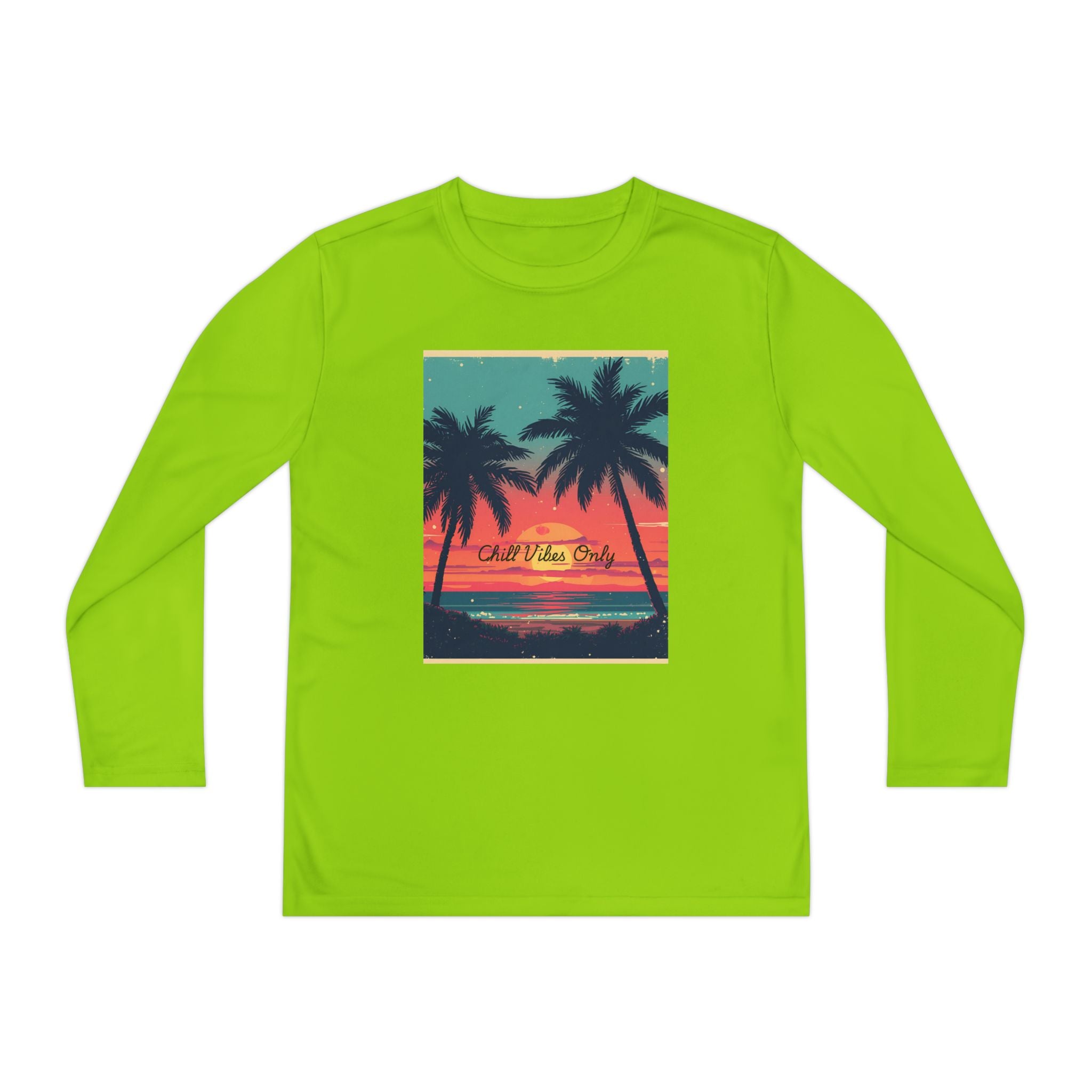 Tropical Sunset Youth Long Sleeve Competitor Tee