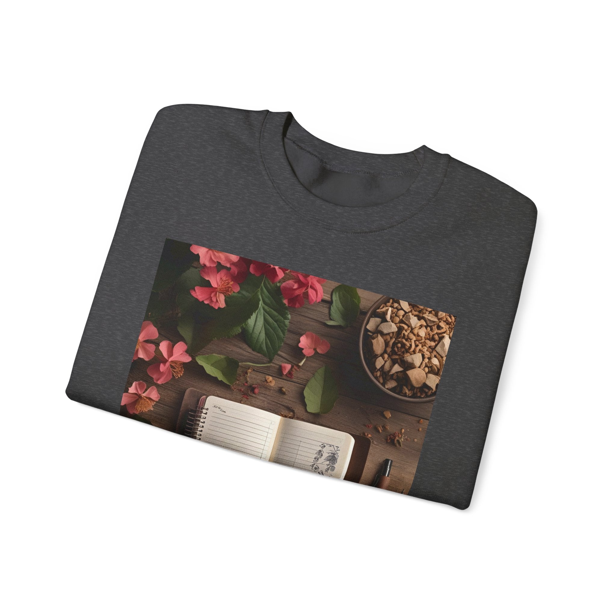 Floral Inspirational Sweatshirt | Cozy Crewneck for Writers, Nature Lovers, Journal Enthusiasts, Perfect Gift for Friends