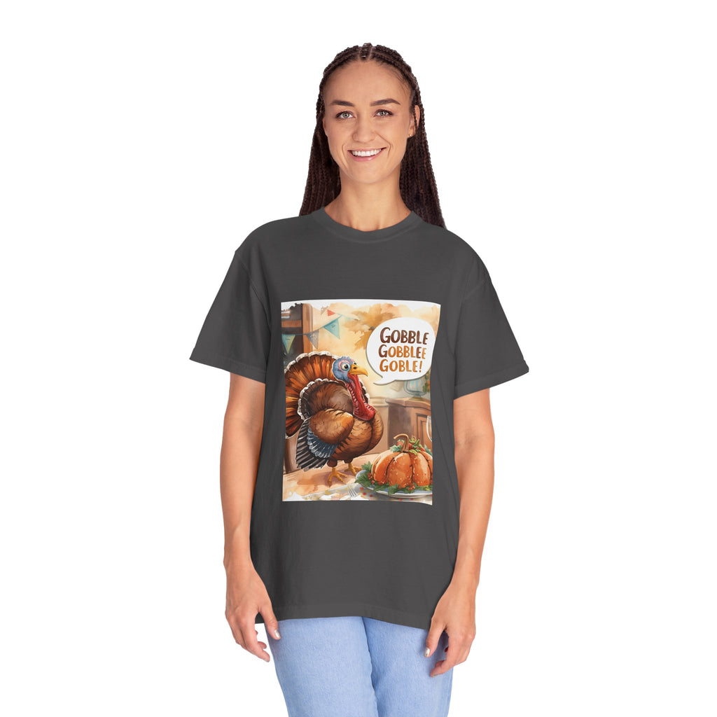 Thanksgiving Turkey T-Shirt | Gobble Gobble Graphic Tee | Fall Apparel, Holiday Gift, Casual Wear, Unisex Style, Autumn Collection