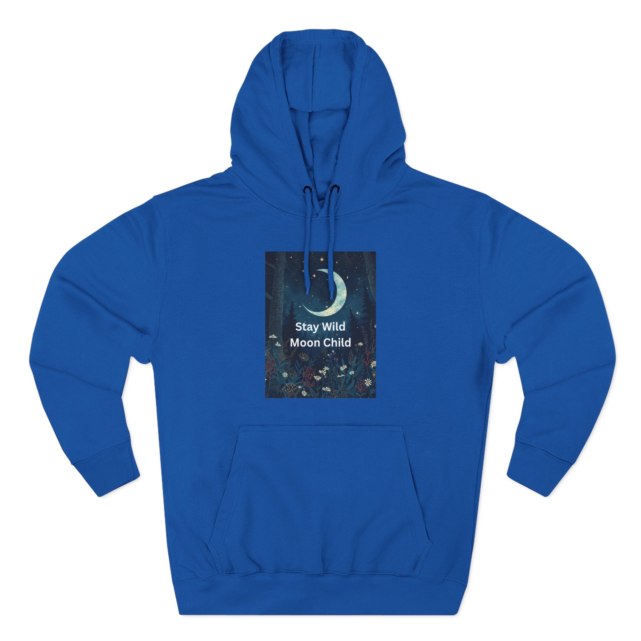 Stay Wild Moon Child Hoodie - Cozy Fleece, Celestial Vibes, Perfect for Nature Lovers, Gifts for All Occasions, Unisex Apparel