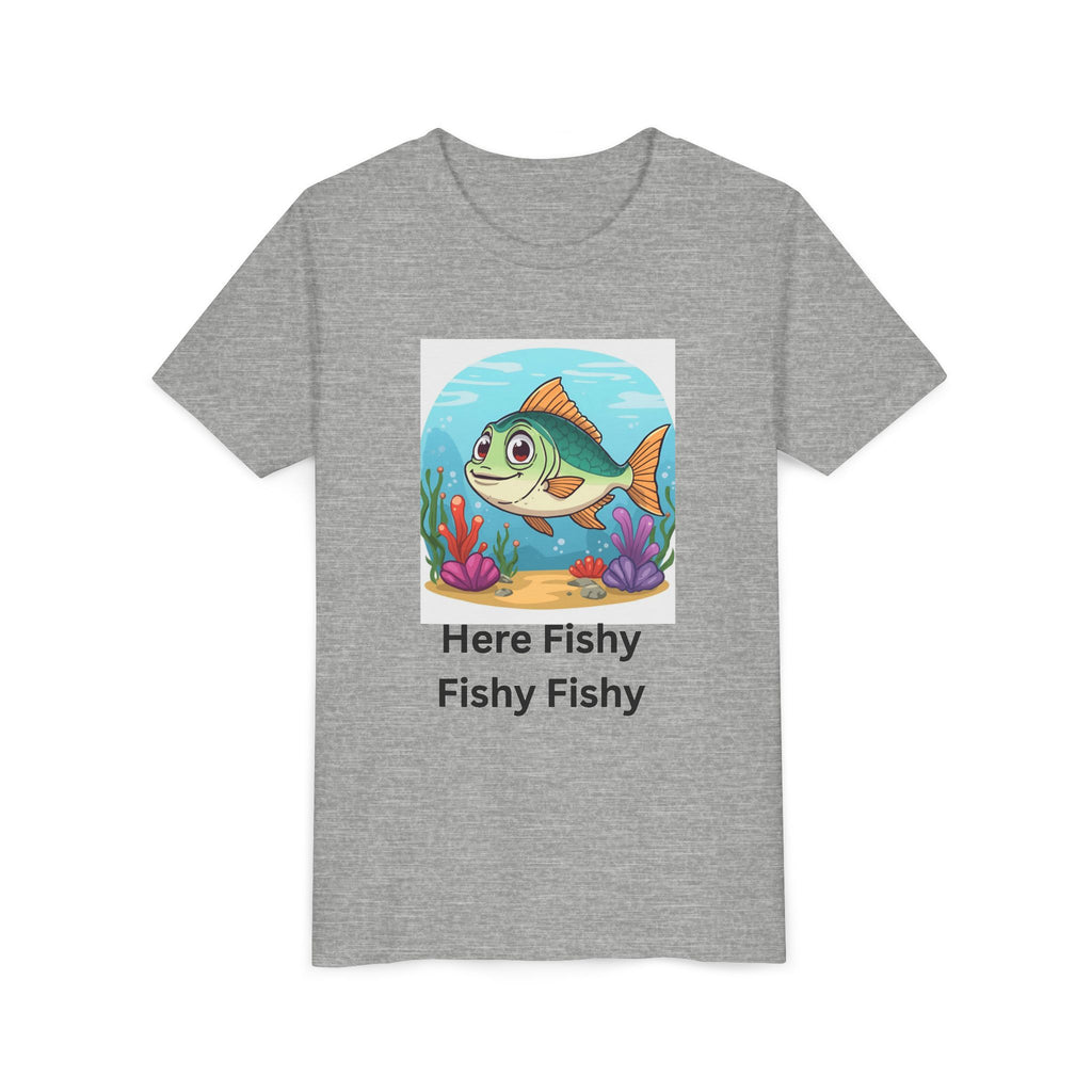 Here Fishy Fishy Fishy Youth Short Sleeve Tee