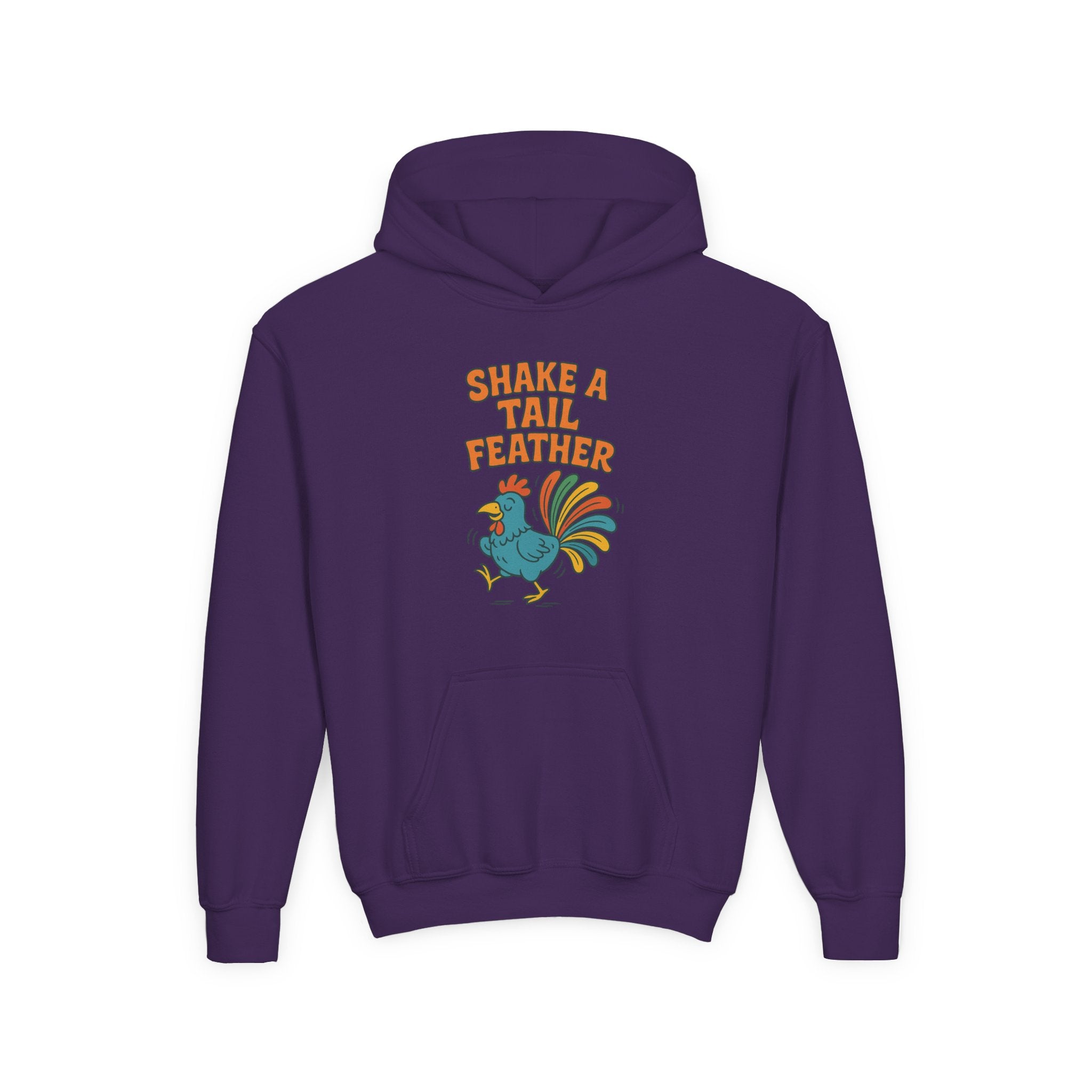 Shake A Tail Feather Youth Heavy Blend Hooded Sweatshirt