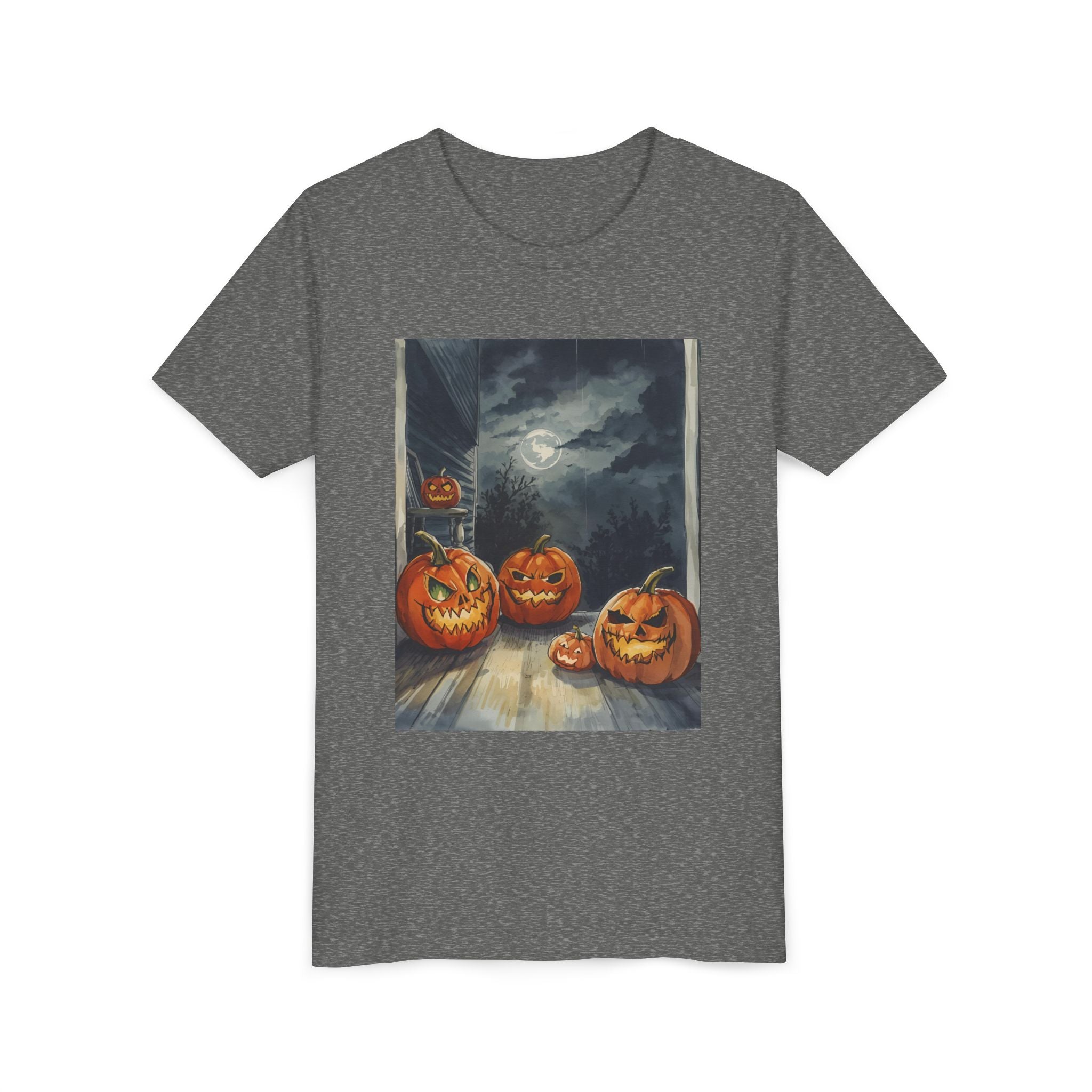 Halloween Pumpkin Spooky Youth Short Sleeve Tee