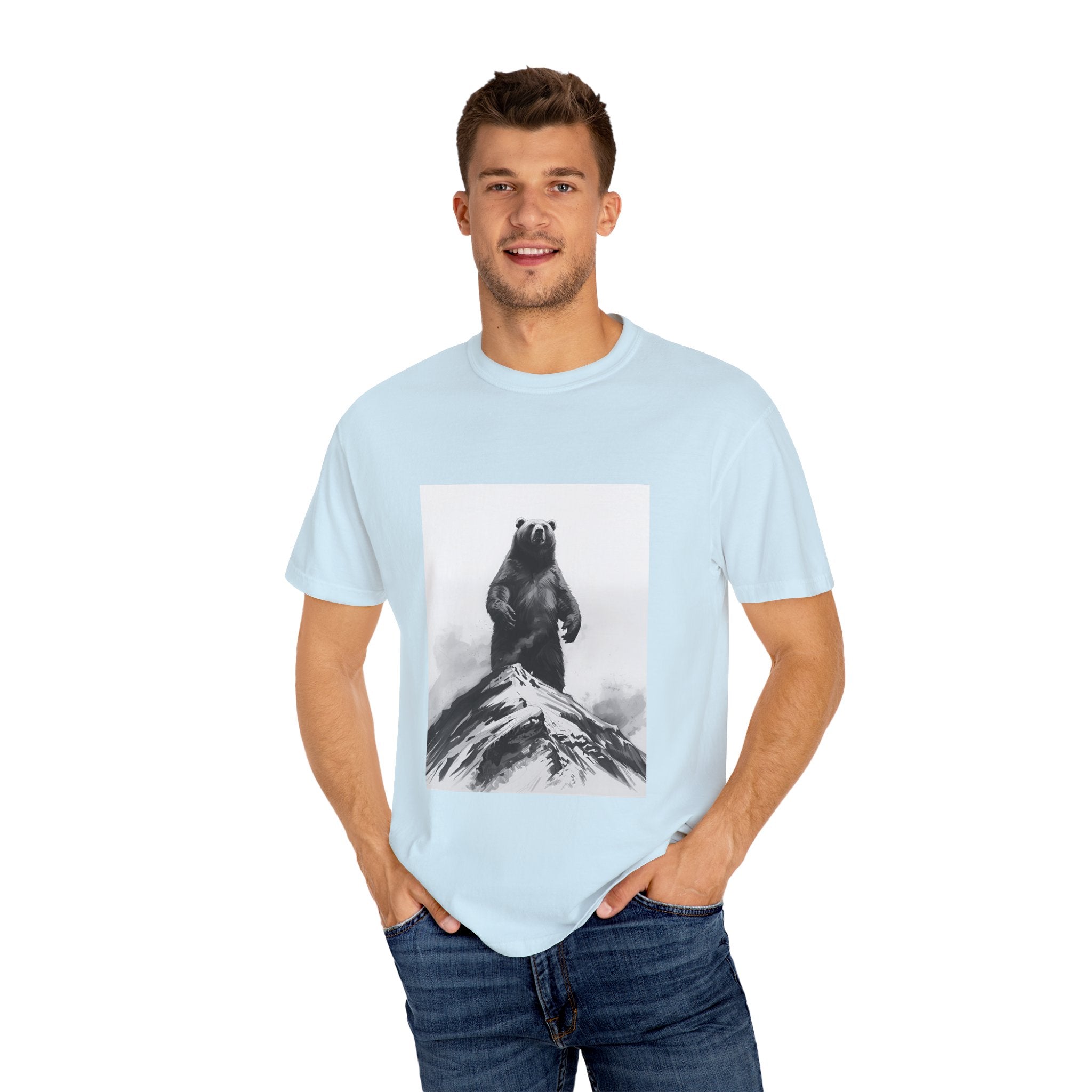 Bear Mountain Snow Unisex Garment-Dyed T-shirt
