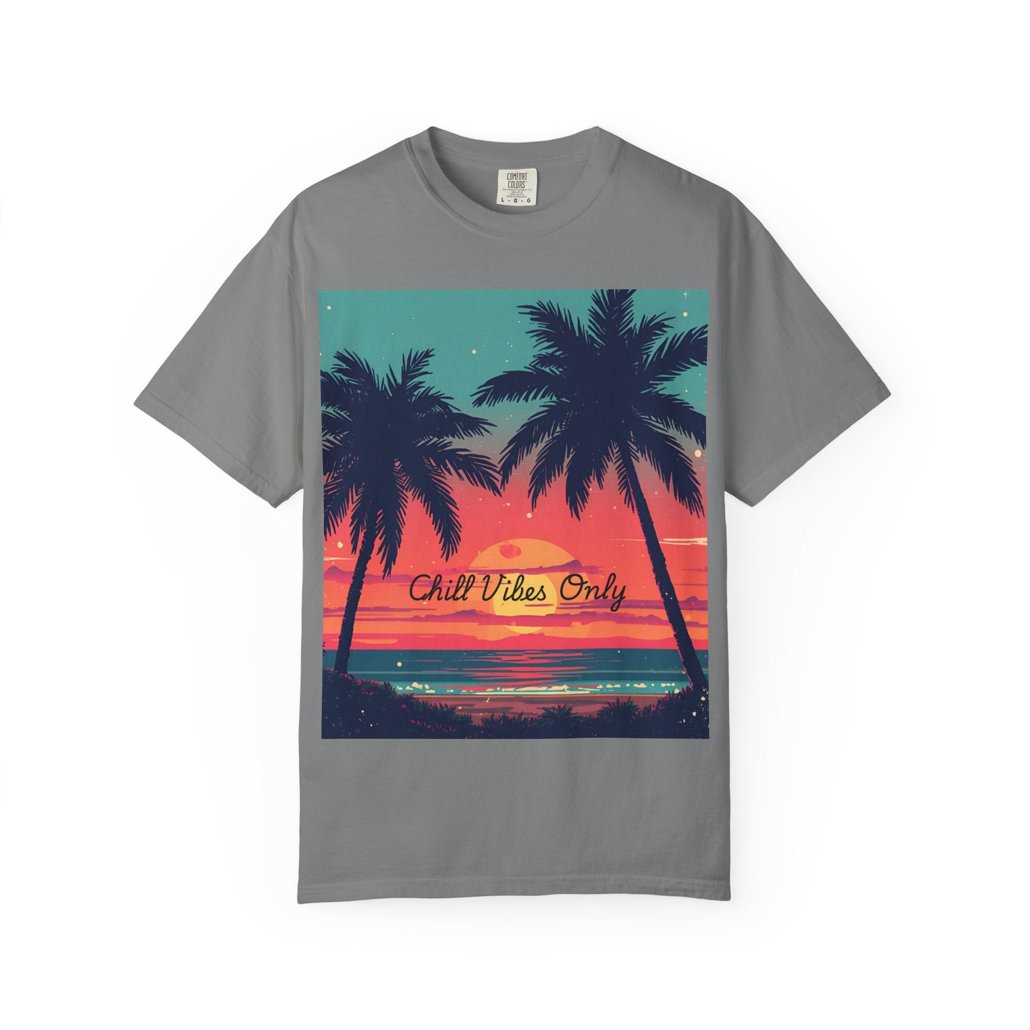 Tropical Sunset Unisex Garment-Dyed T-shirt