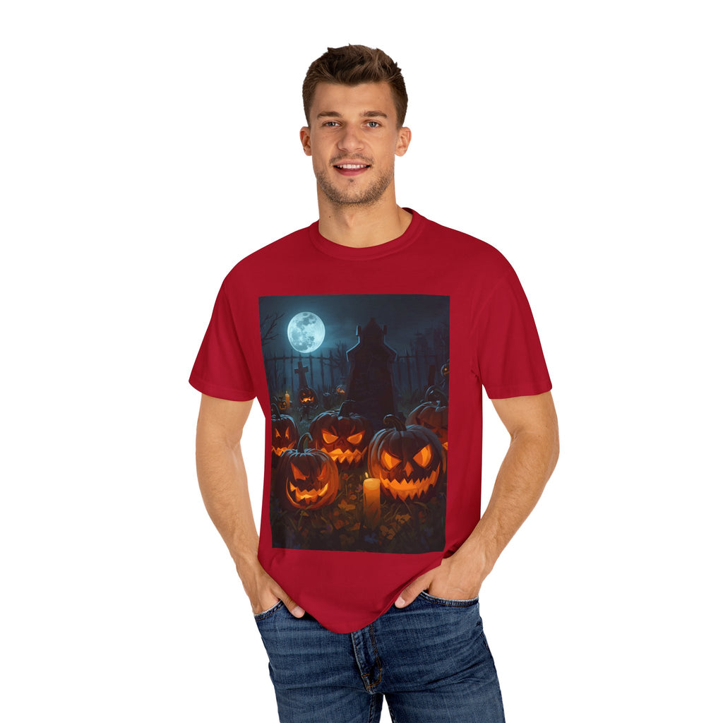 Halloween Pumpkin Unisex T-Shirt, Spooky Shirt, Fall Apparel, Halloween Costume, Casual Wear, Party Shirt