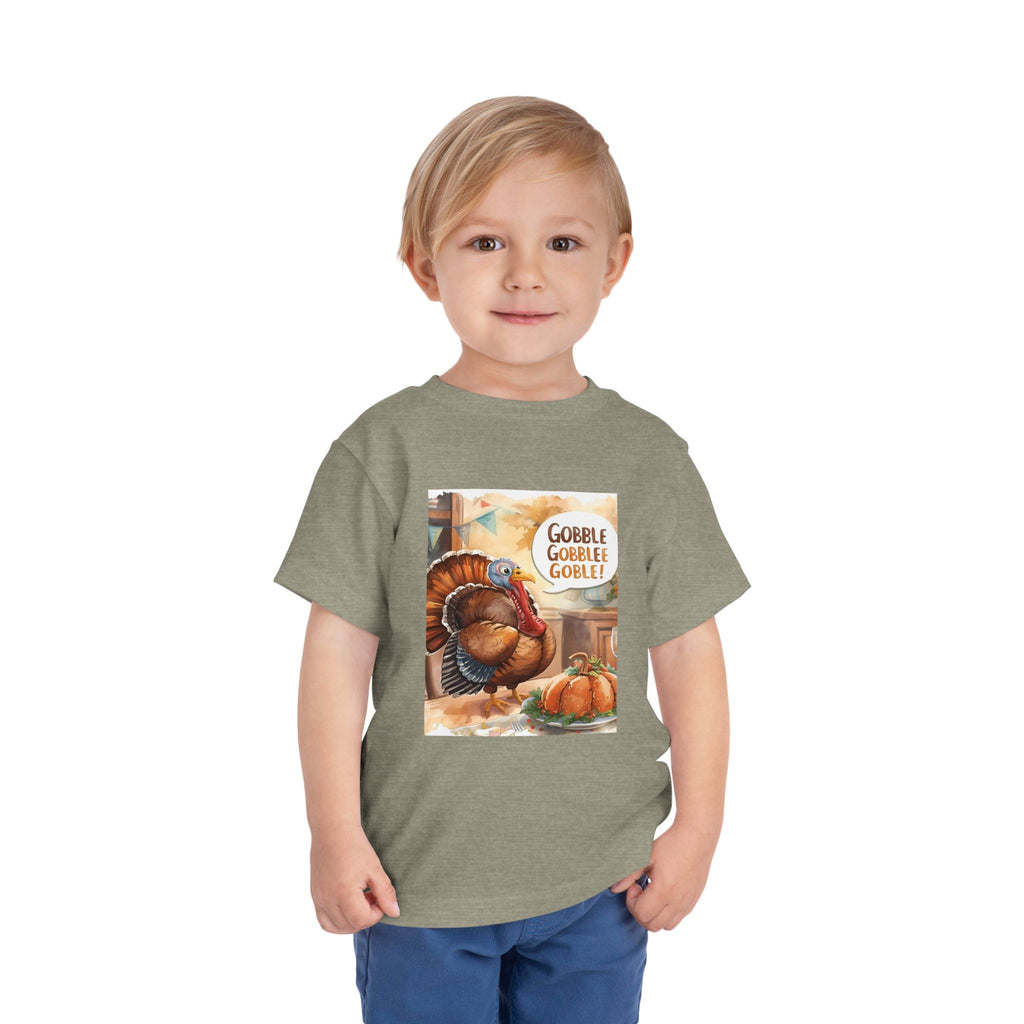 Thanksgiving Turkey Toddler Short Sleeve Tee