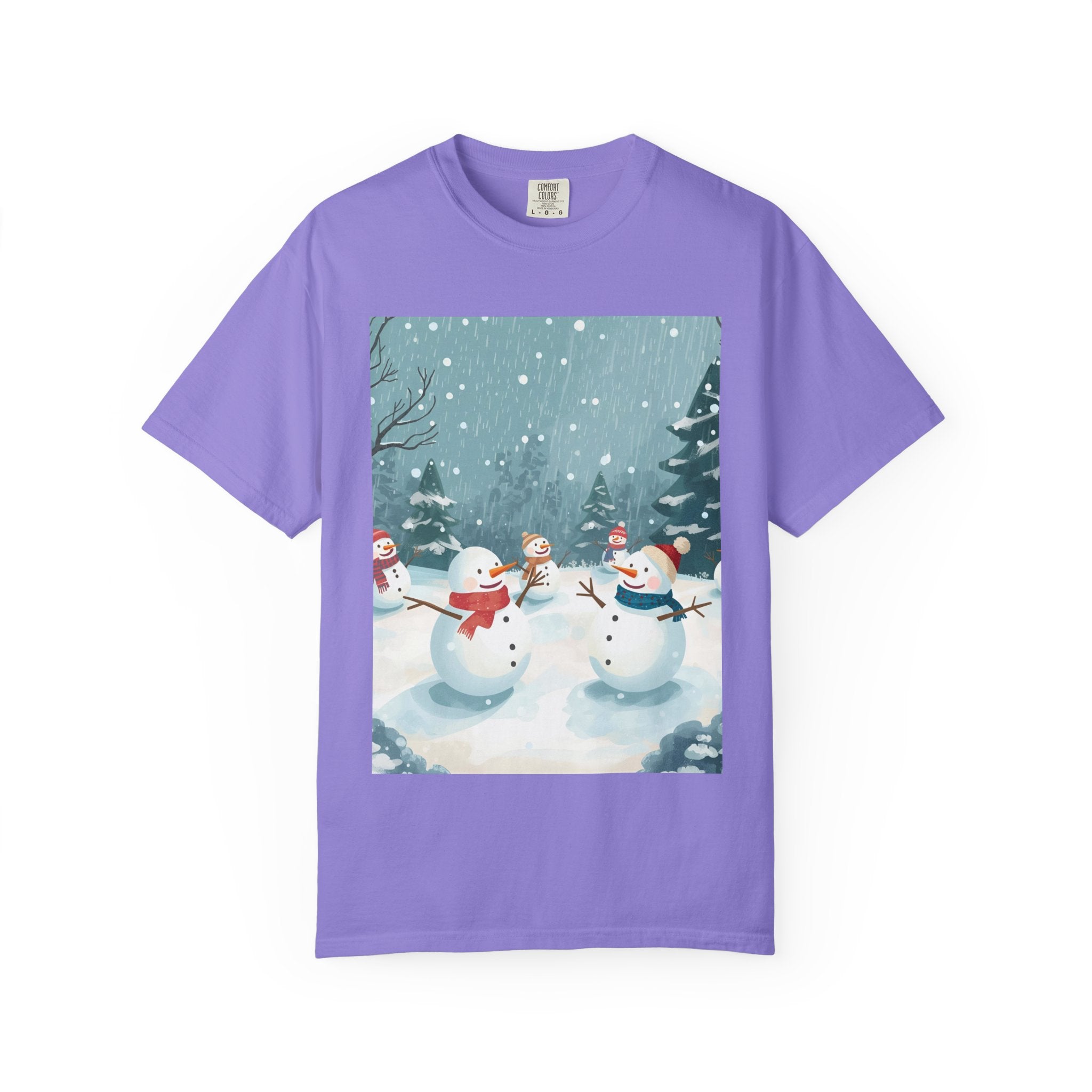 Festive Christmas Winter Wonderland Snowman T-shirt | Holiday Tee, Christmas Apparel, Gift for Him/Her, Graphic Shirt, Seasonal Fashion