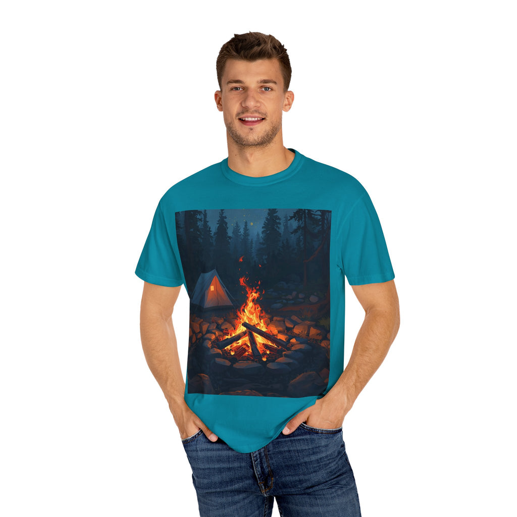 Cozy Campfire Unisex Garment-Dyed T-shirt