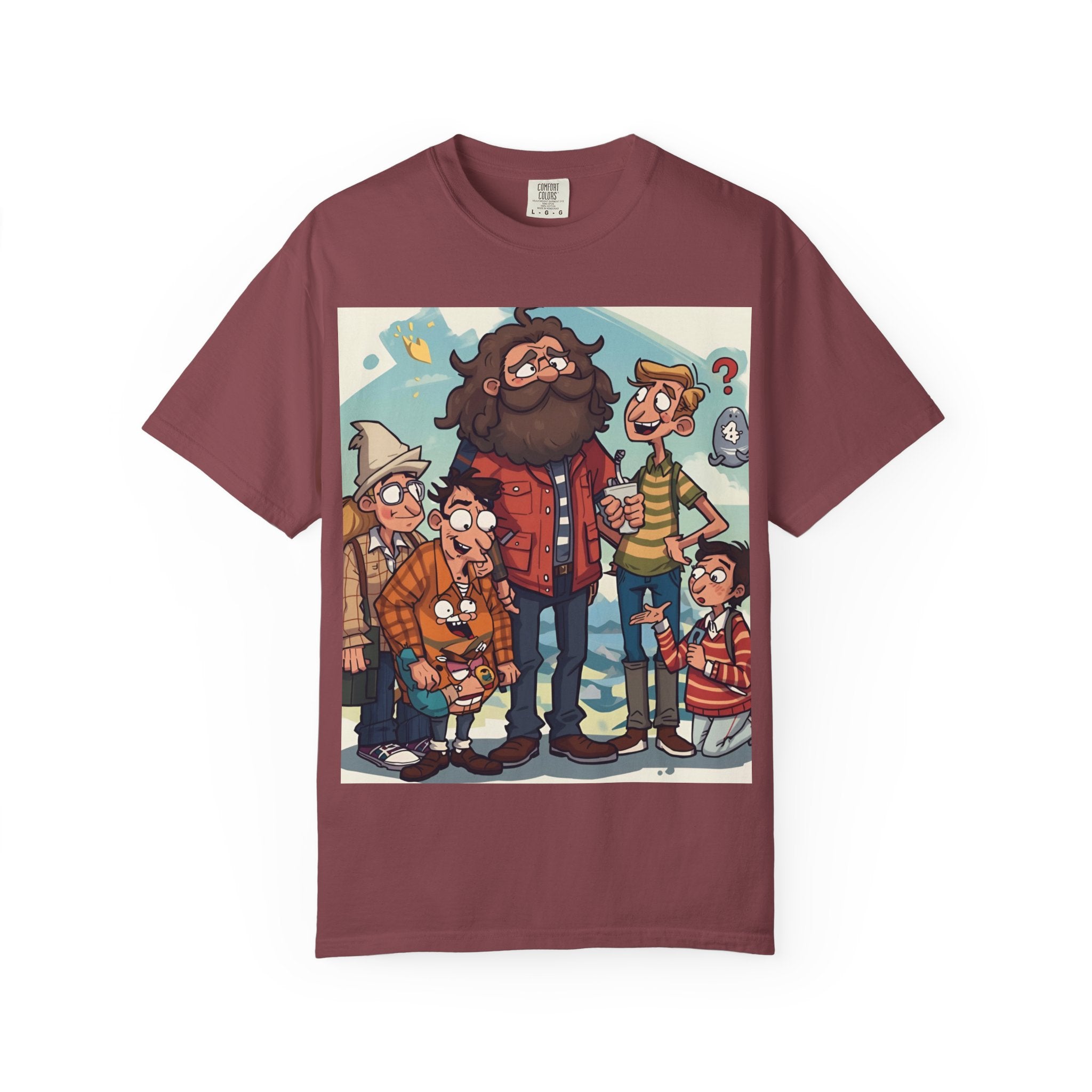 Charming Cartoon Graphic Tee, Fun Unisex T-shirt for Casual Wear, Unique Gift Ideas for Holidays, Family Gatherings, Cartoon Lovers, [...]