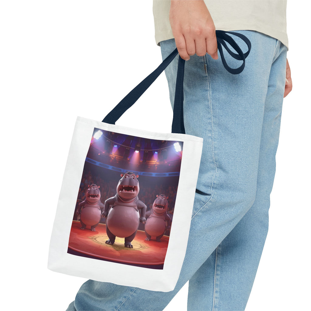 Hippo Funny Tote Bag (AOP)