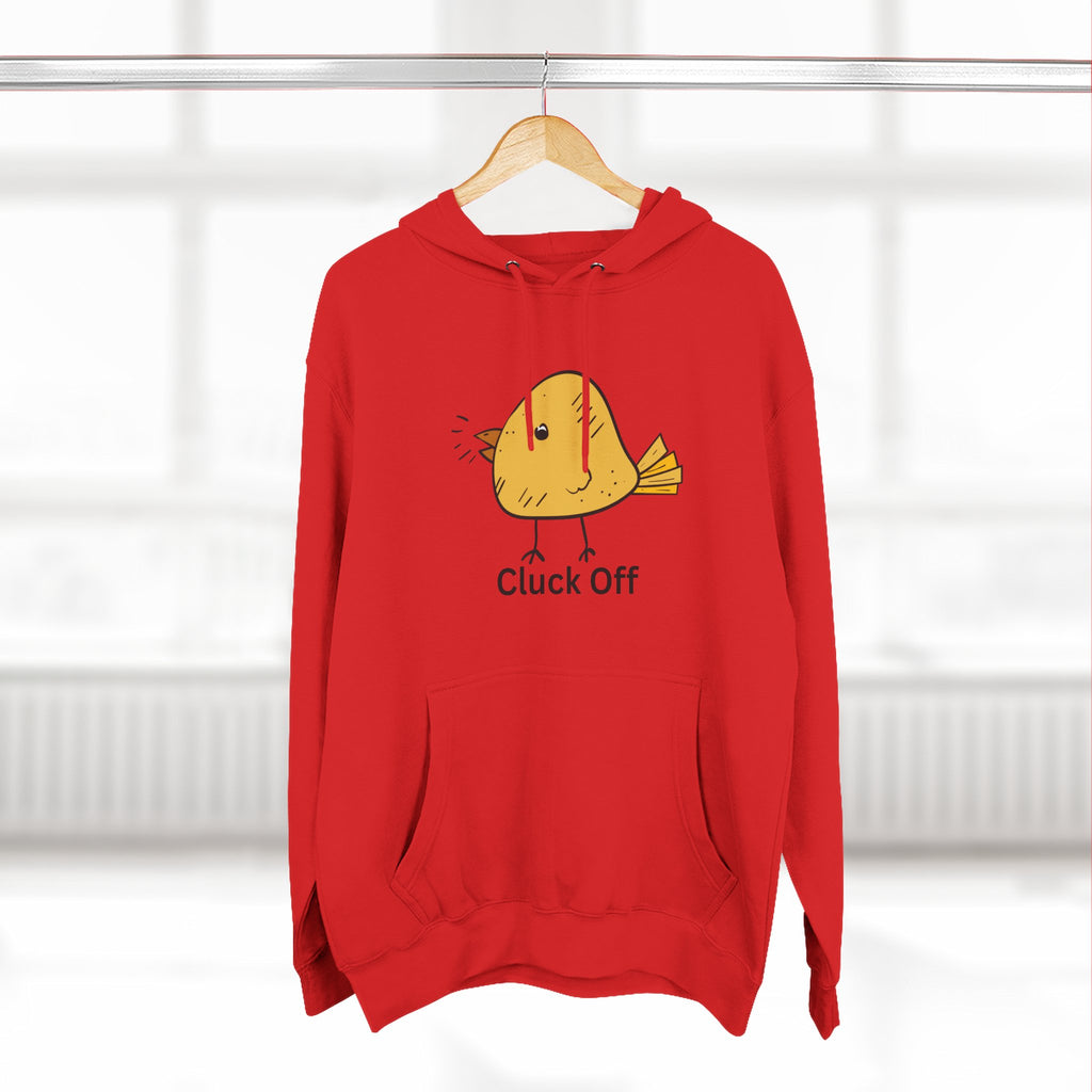 Cluck Off Funny Bird Hoodie, Quirky Fleece Hoodie, Gifting for Bird Lovers, Casual Wear, Perfect for Relaxing