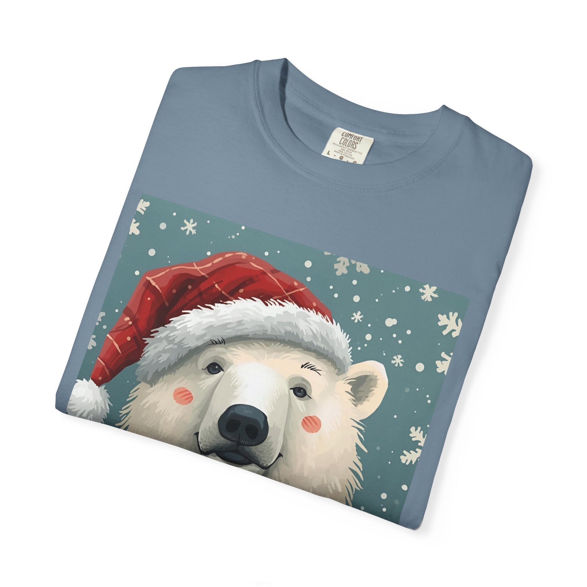 Cozy Holiday Polar Bear T-Shirt, Christmas Tee, Unisex Shirt, Festive Apparel, Gift for Animal Lovers, Winter Wear