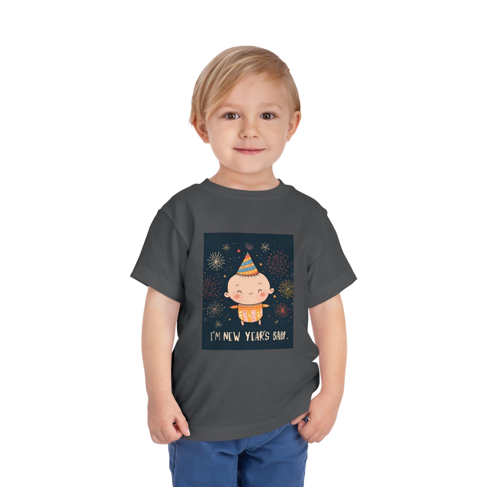 I Am A New Years Baby Toddler Short Sleeve Tee