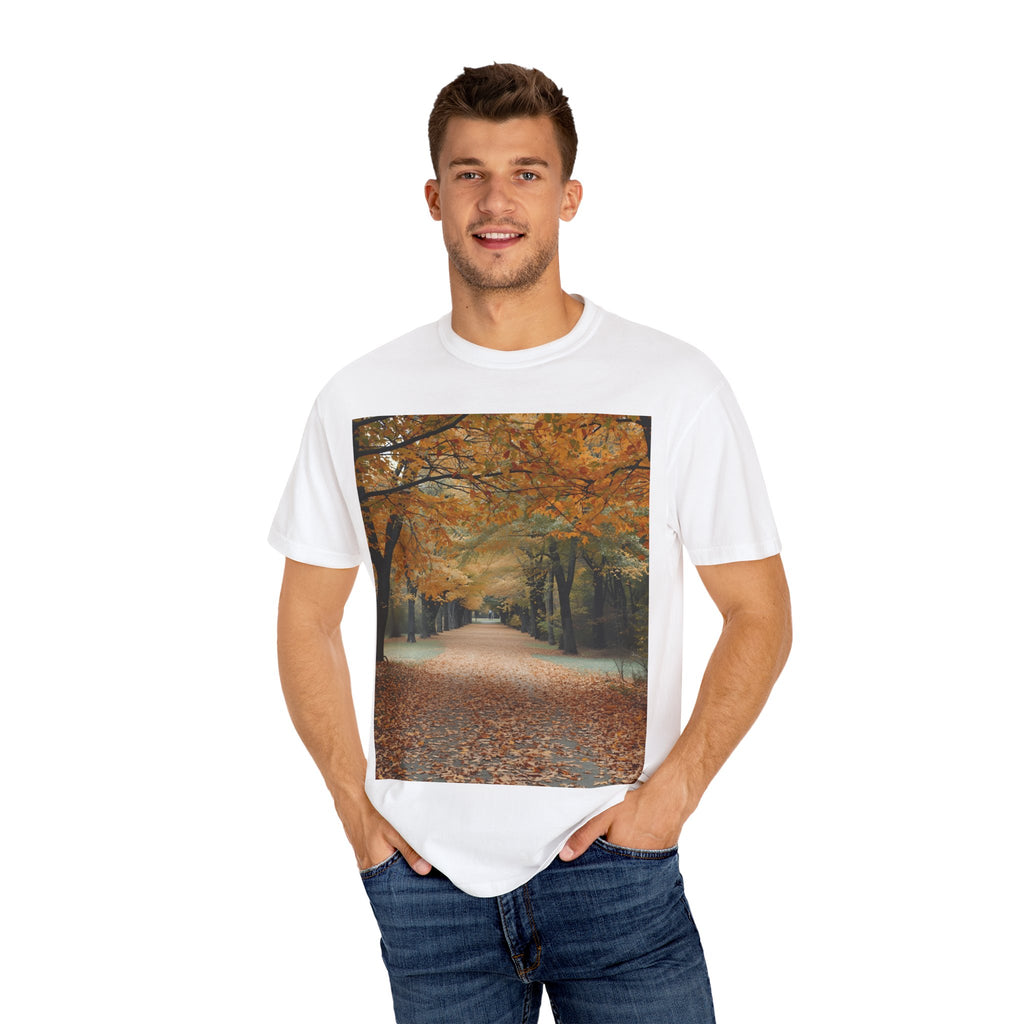 Autumn Pathway T-Shirt | Nature Lover Gift, Fall Fashion, Unisex Tee, Seasonal Wear, Cozy Vibes