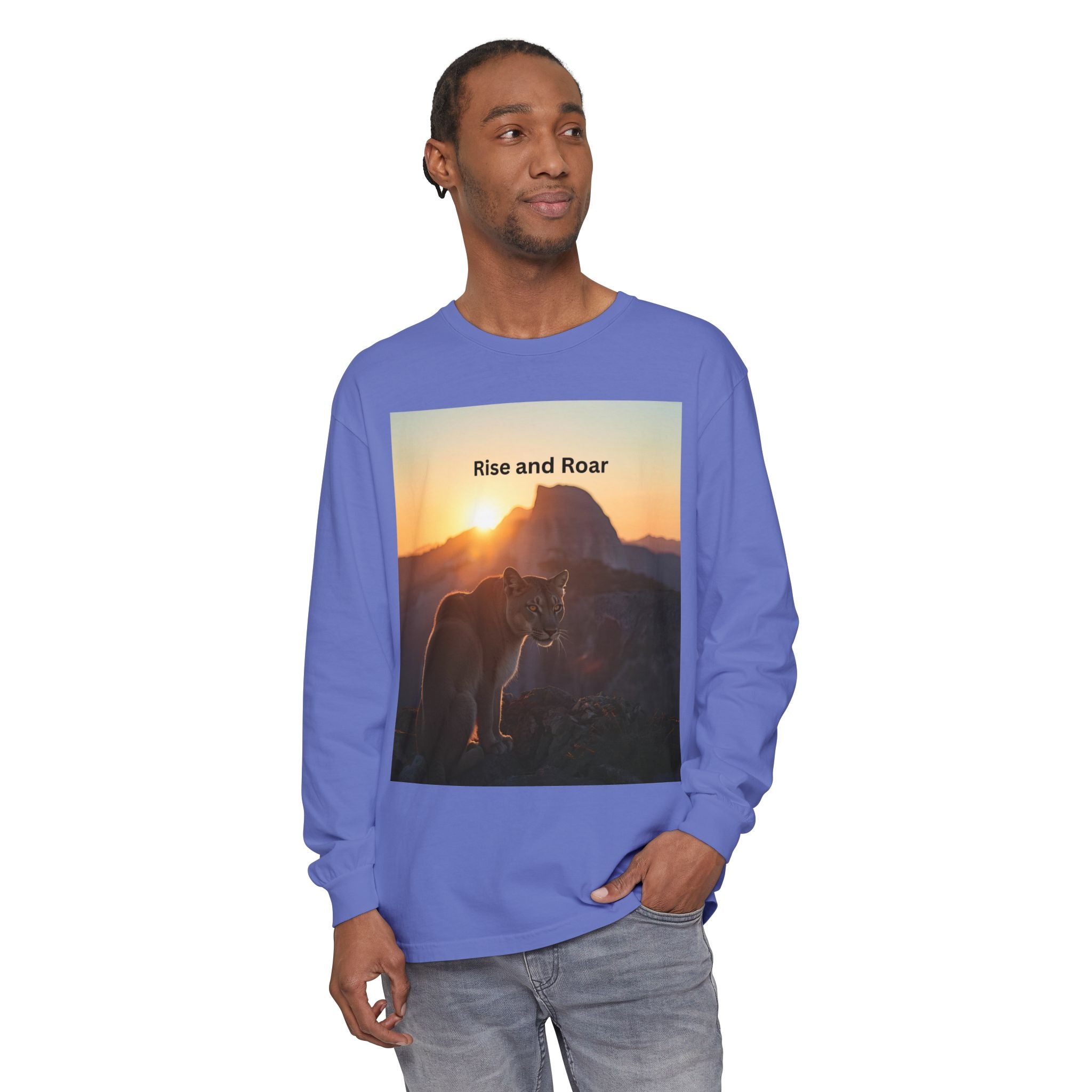 Rise And Roar Unisex Garment-dyed Long Sleeve T-Shirt