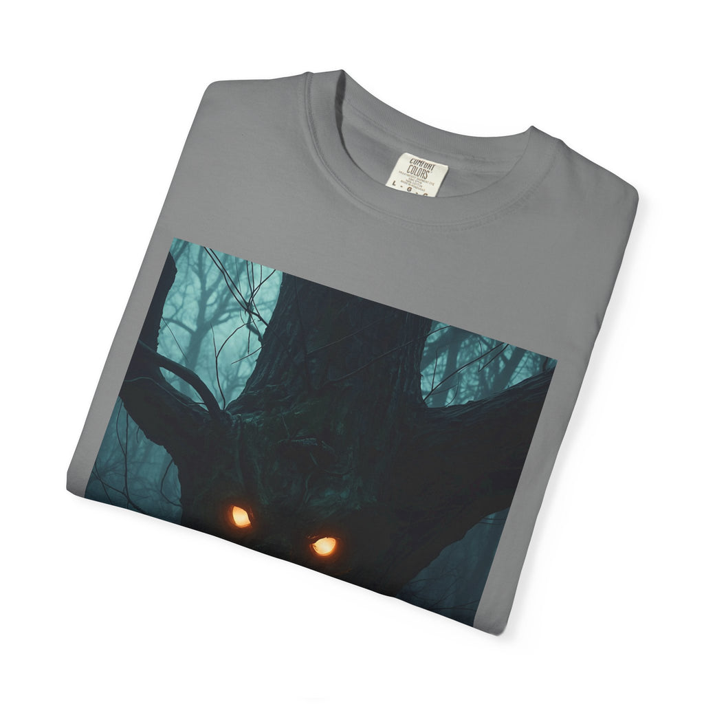 Spooky Forest Creature Unisex T-Shirt, Casual Wear, Gift for Nature Lovers, Halloween Apparel, Trendy Graphic Tee