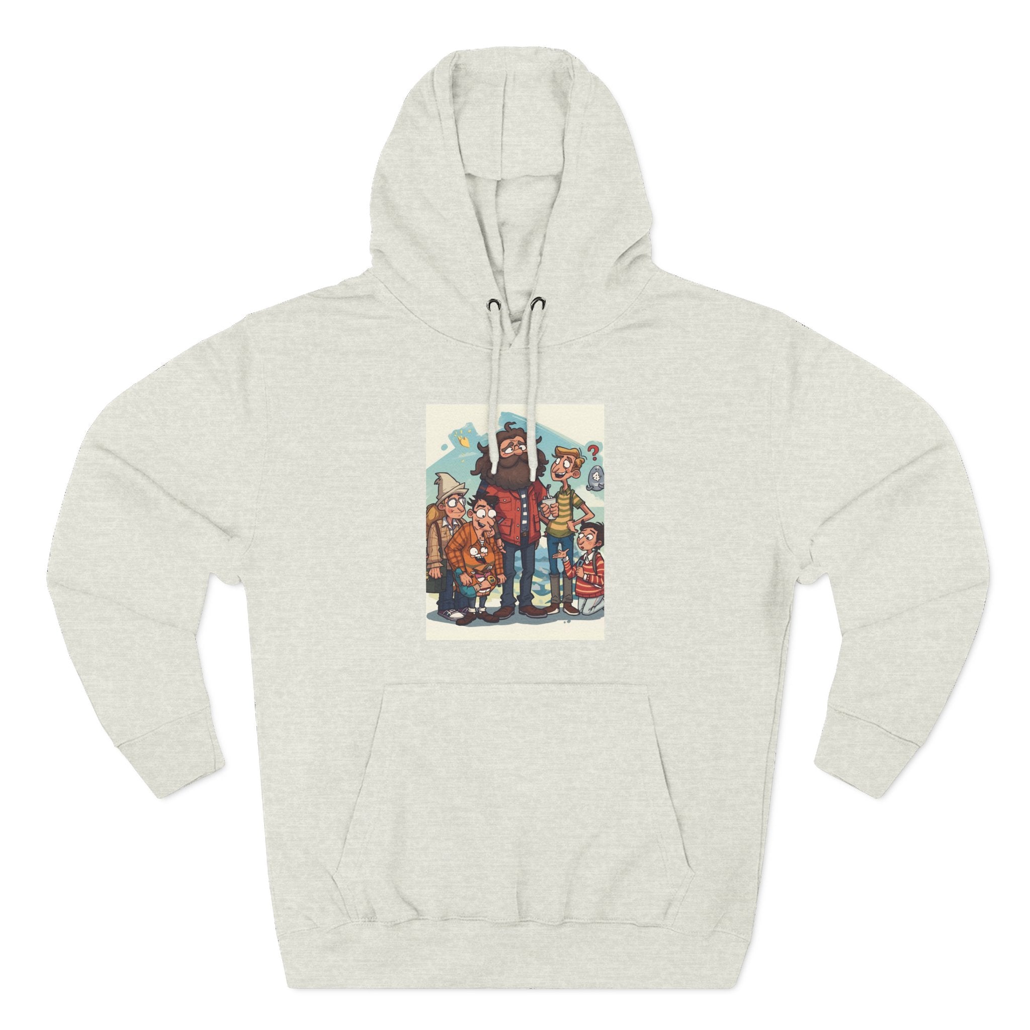 Cozy Family Fun Hoodie, Three-Panel Fleece Sweatshirt, Gift for Parents, Casual Wear, Holiday Apparel, Winter Fashion