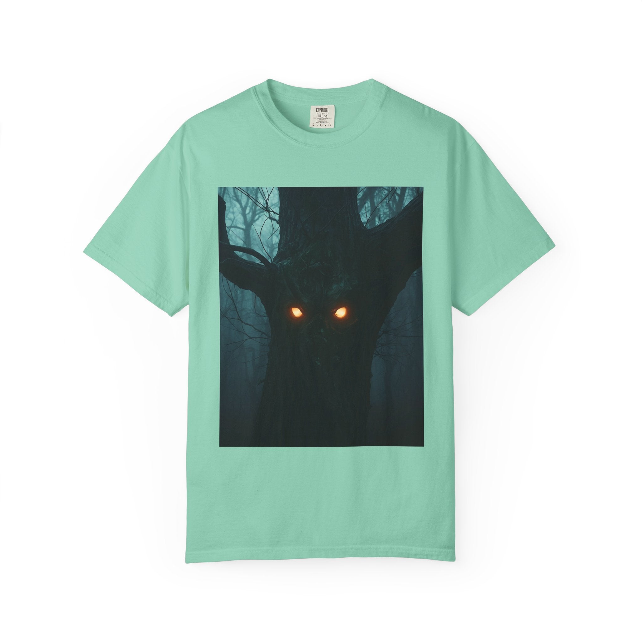 Spooky Forest Creature Unisex T-Shirt, Casual Wear, Gift for Nature Lovers, Halloween Apparel, Trendy Graphic Tee