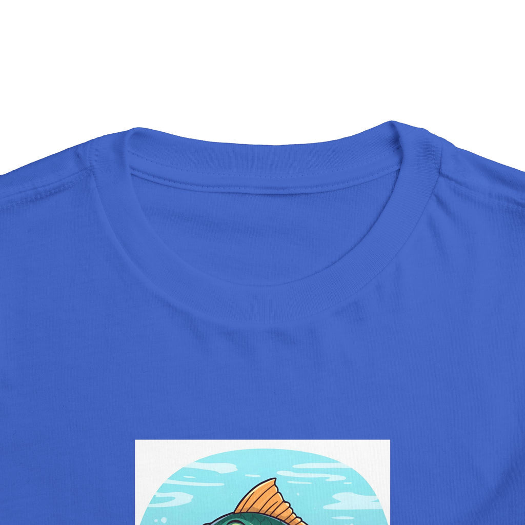 Here Fishy Fishy Fishy Toddler Short Sleeve Tee