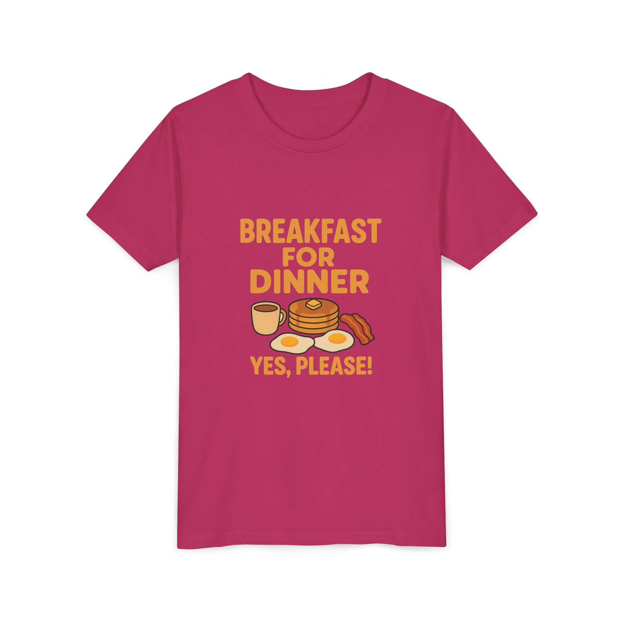 Breakfast For Dinner Youth Short Sleeve Tee
