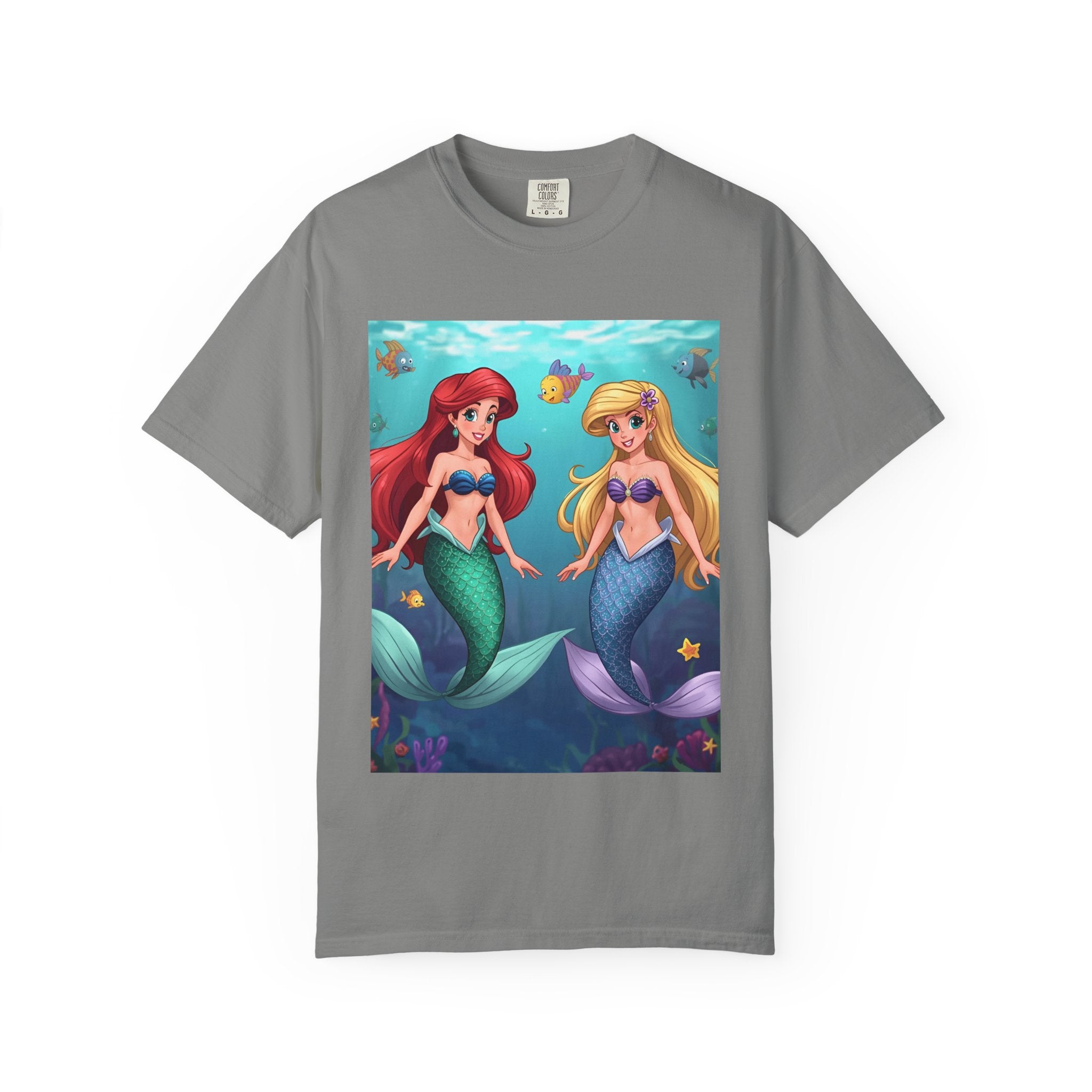 Mermaid Friends T-Shirt, Colorful Underwater Theme Tee, Gift for Sea Lovers, Perfect for Summer, Birthday Present, Beachwear