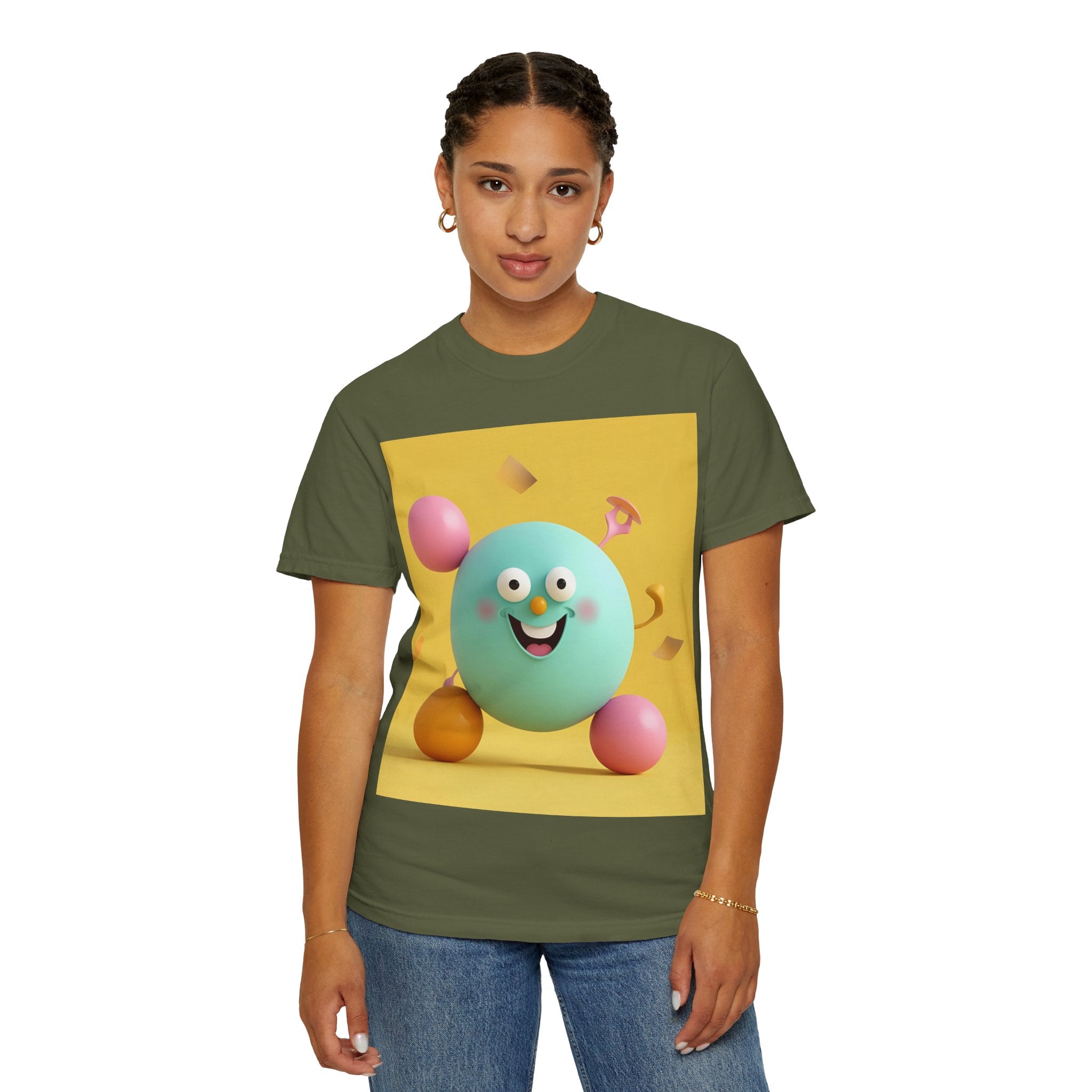 Playful Colorful Cartoon T-Shirt for Fun-Loving Souls, Graphic Tee, Gift for Kids & Adults, Birthday Party Outfit, Casual Wear, Housewarming Gift