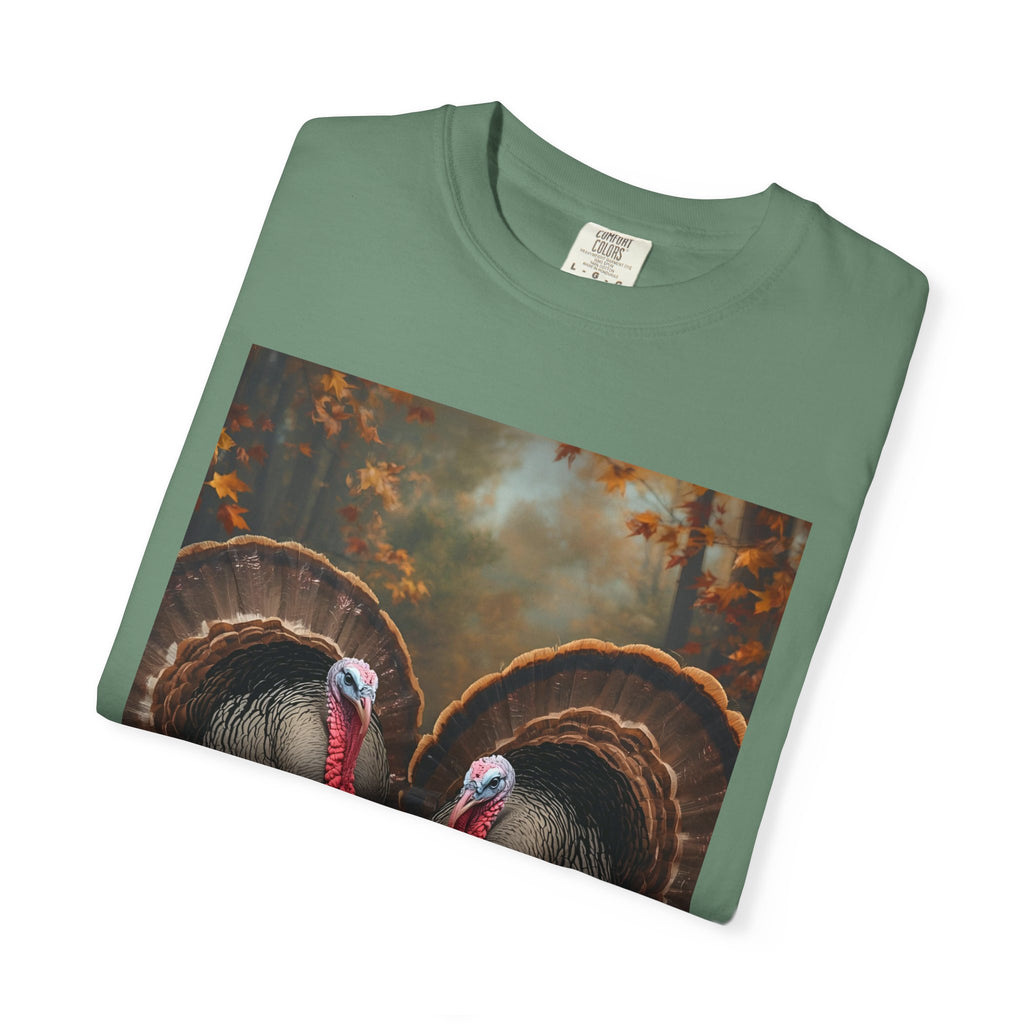 Thanksgiving Turkey Graphic Tee, Unisex Gift for Fall, Harvest Party Shirt, Cute Casual Outfit, Family Gathering Apparel