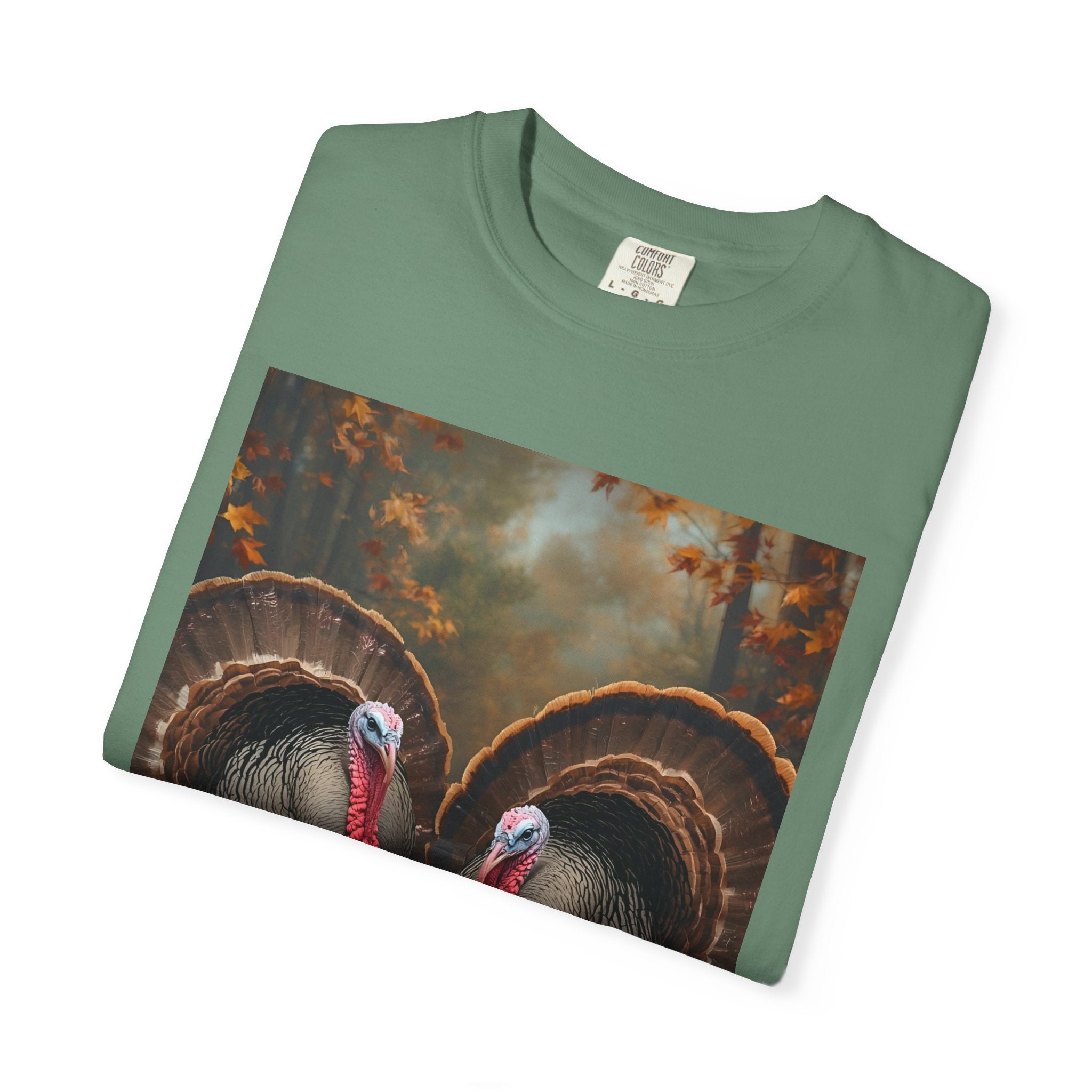 Thanksgiving Turkey Graphic Tee, Unisex Gift for Fall, Harvest Party Shirt, Cute Casual Outfit, Family Gathering Apparel