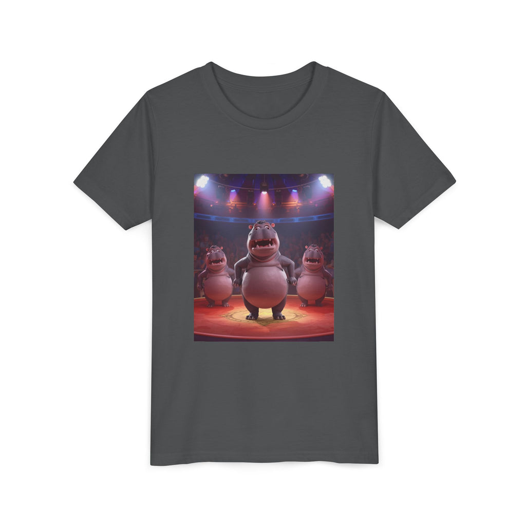 Hippo Funny Youth Short Sleeve Tee