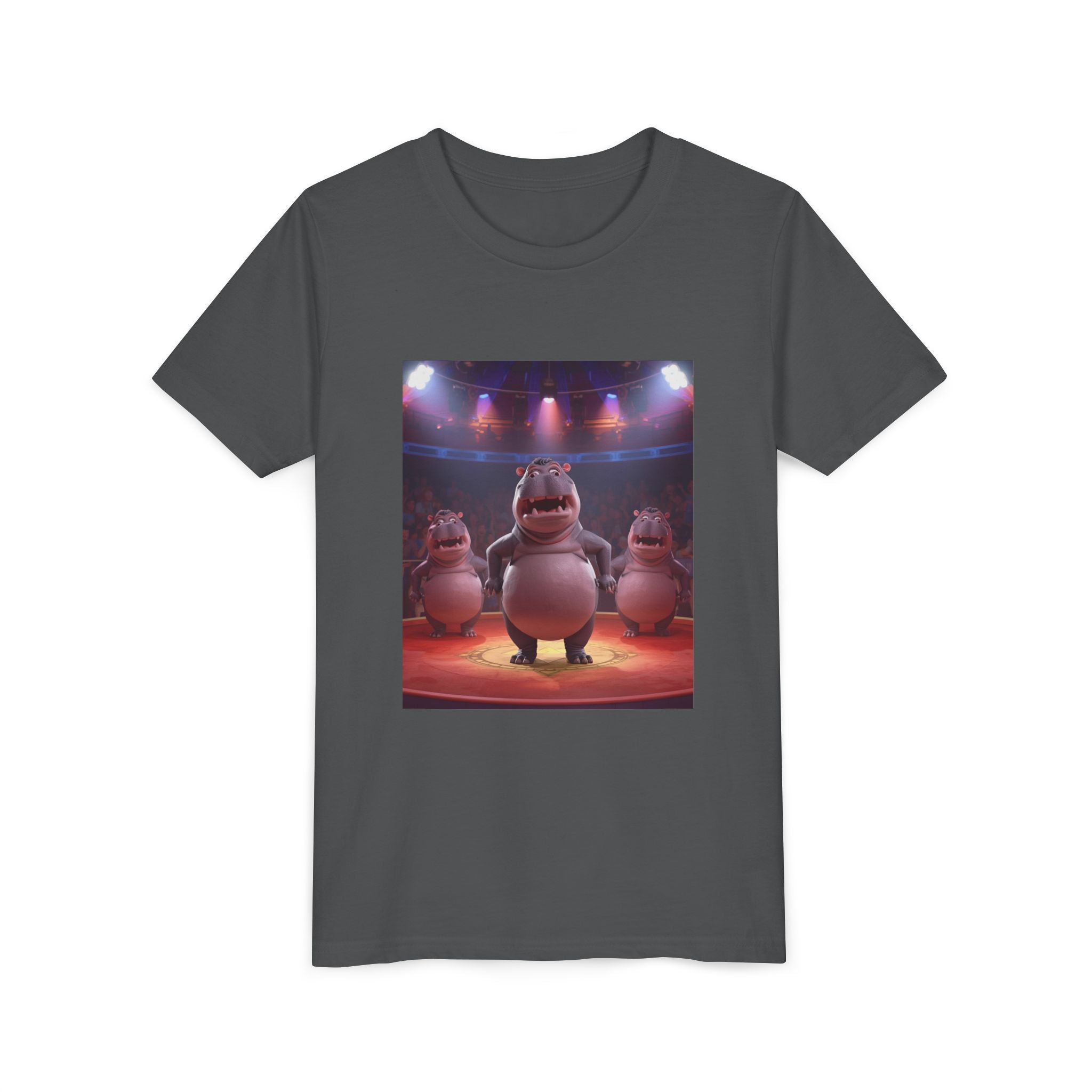 Hippo Funny Youth Short Sleeve Tee