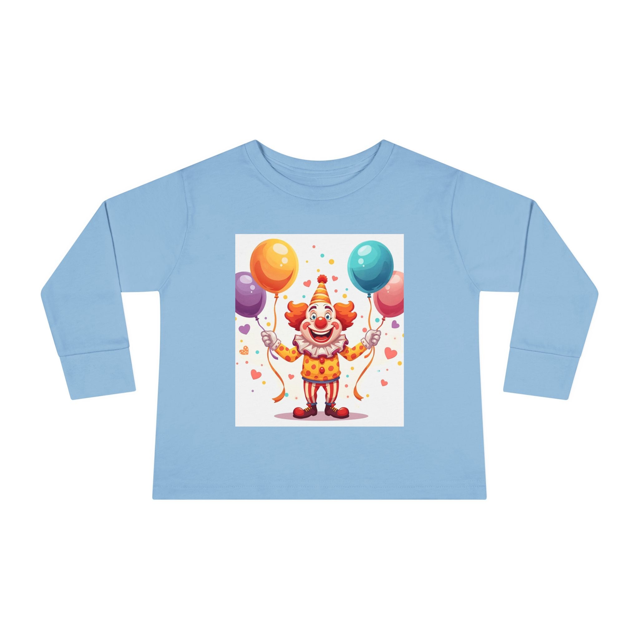 Funny Clown Toddler Long Sleeve Tee