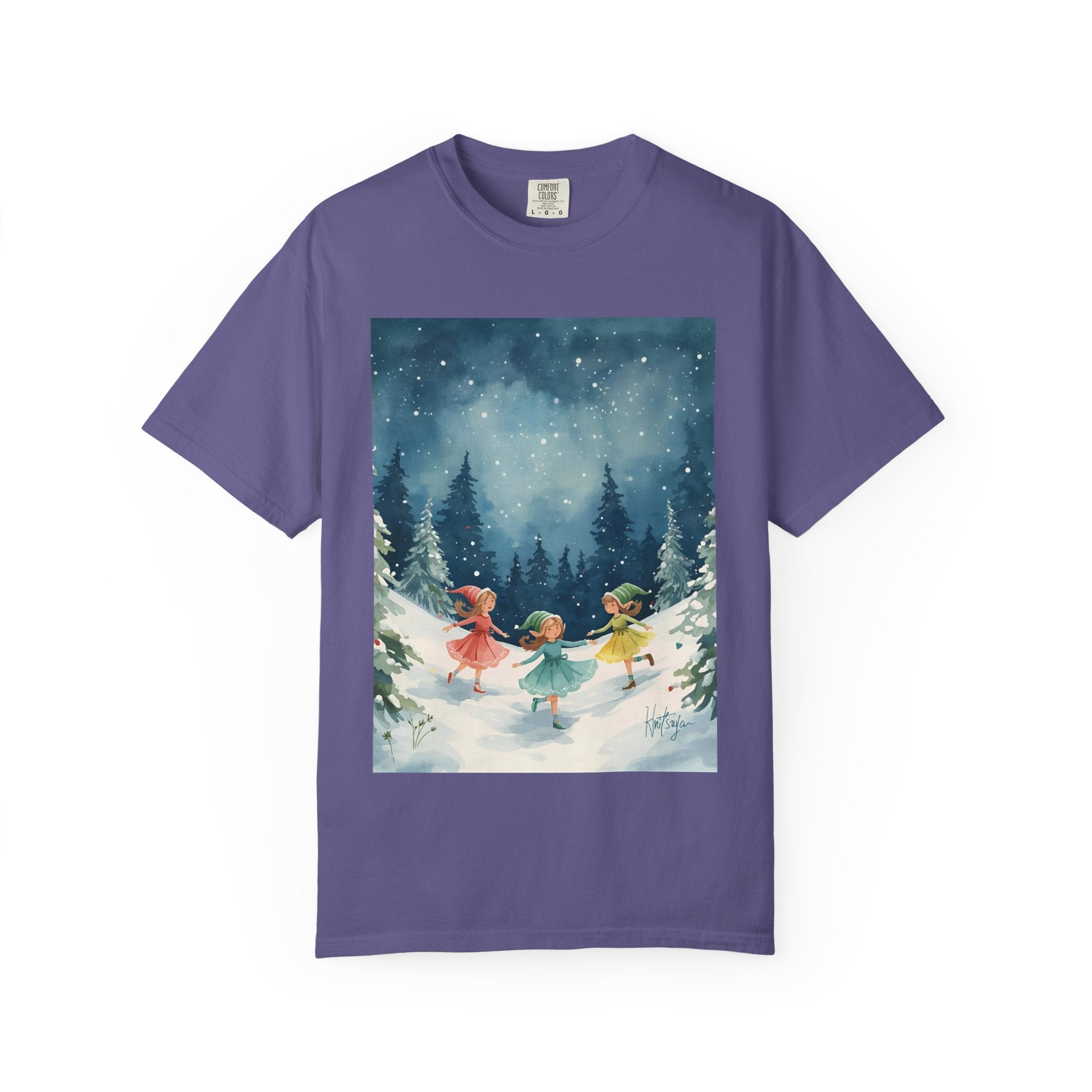 Whimsical Winter T-Shirt, Cozy Graphic Tee, Holiday Apparel, Gift for Her, Seasonal Fashion, Unisex Tee