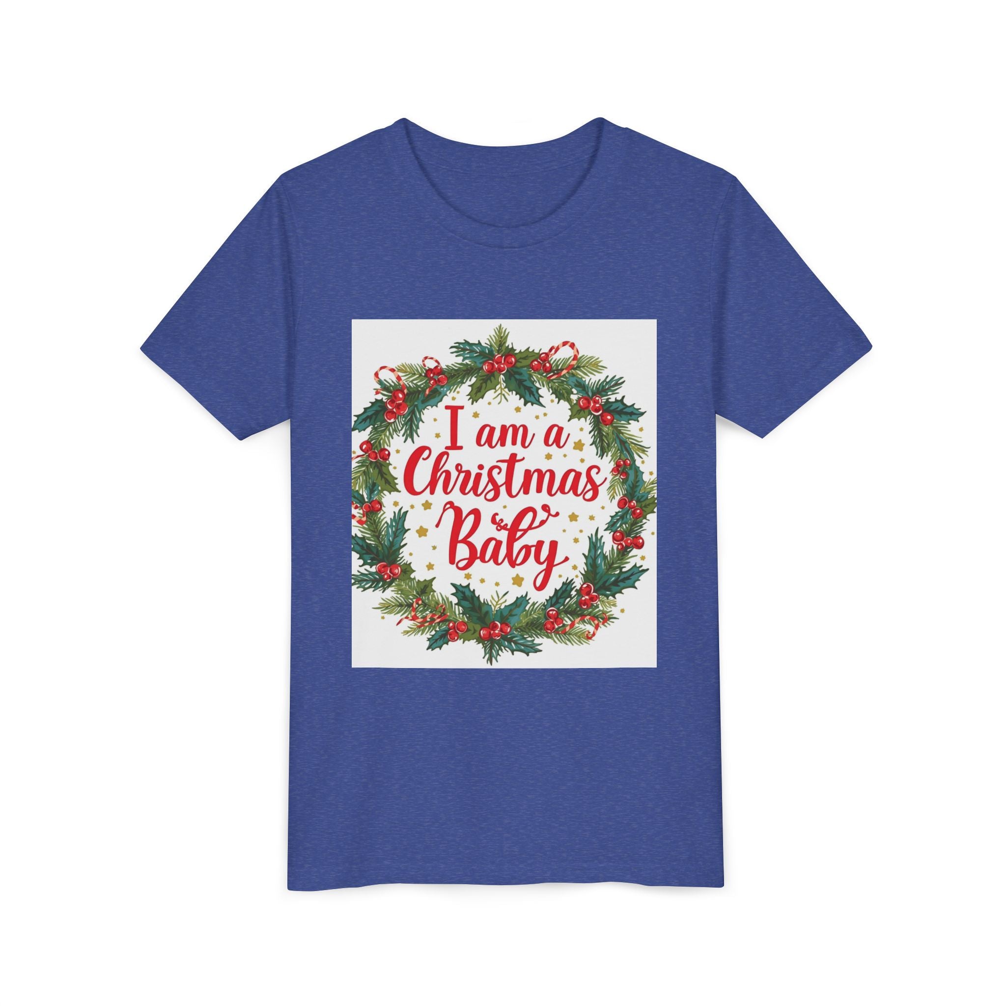 I Am A Christmas Baby Youth Short Sleeve Tee