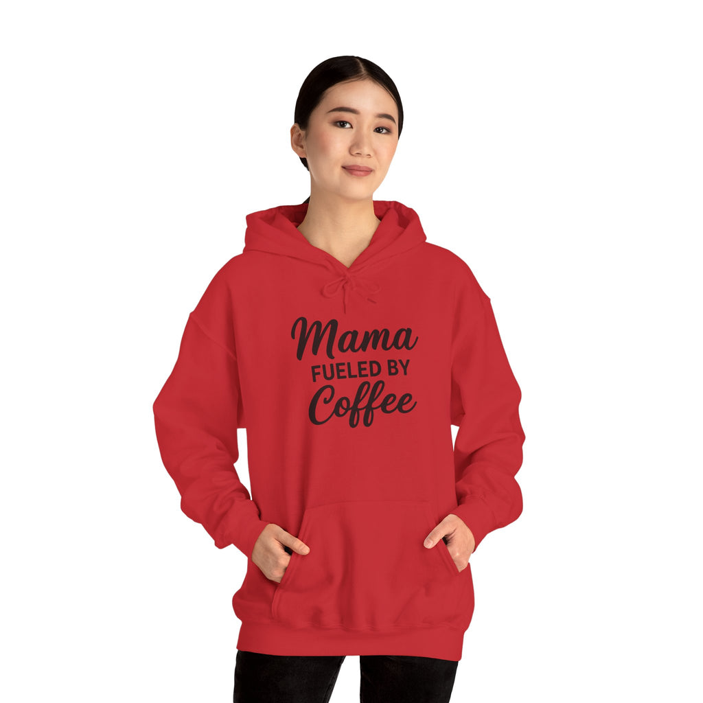 Mama Mode Mama Fueled By Coffee Hoodie — Mothers Coffee Lover Pullover