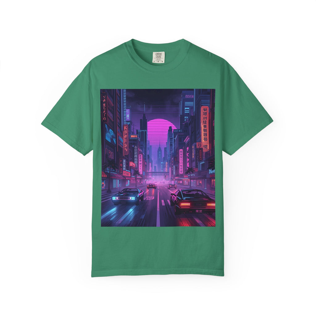 Futuristic City Unisex T-Shirt, Trendy Graphic Tee, Streetwear Style, Perfect for Gifts, Casual Wear, Summer Vibes