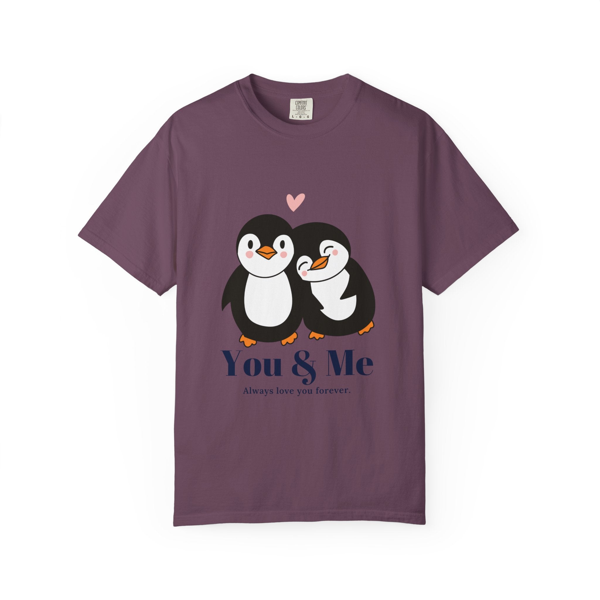 Cute Penguin Love T-Shirt, Unisex Couples Gift, Valentine's Day T-Shirt, Love You Forever Shirt, Matching Couple Outfits