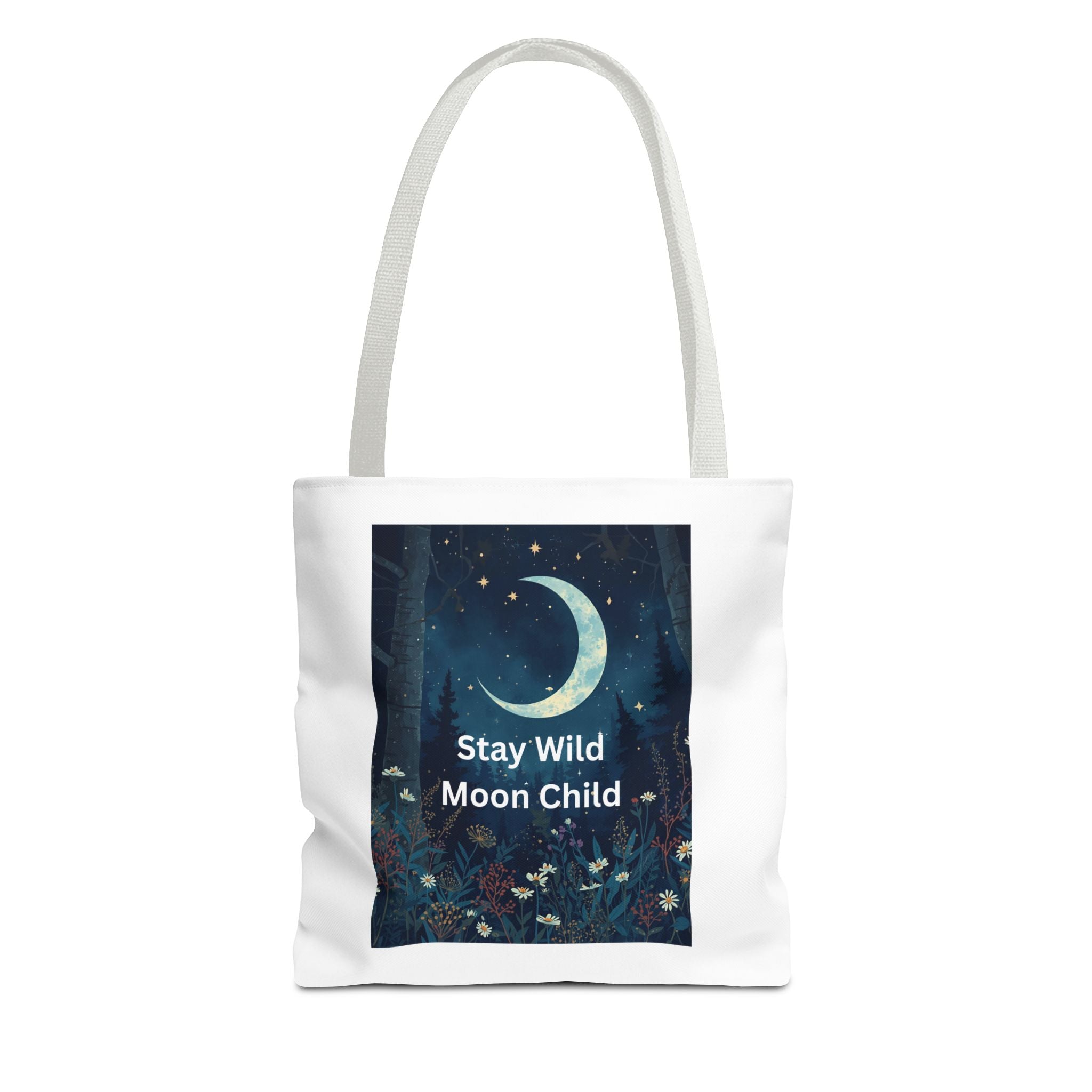 Stay Wild Moon Child Tote Bag - Stay Wild, Bohemian Bag, Eco-Friendly Tote, Astrology Gift, Festival Essential