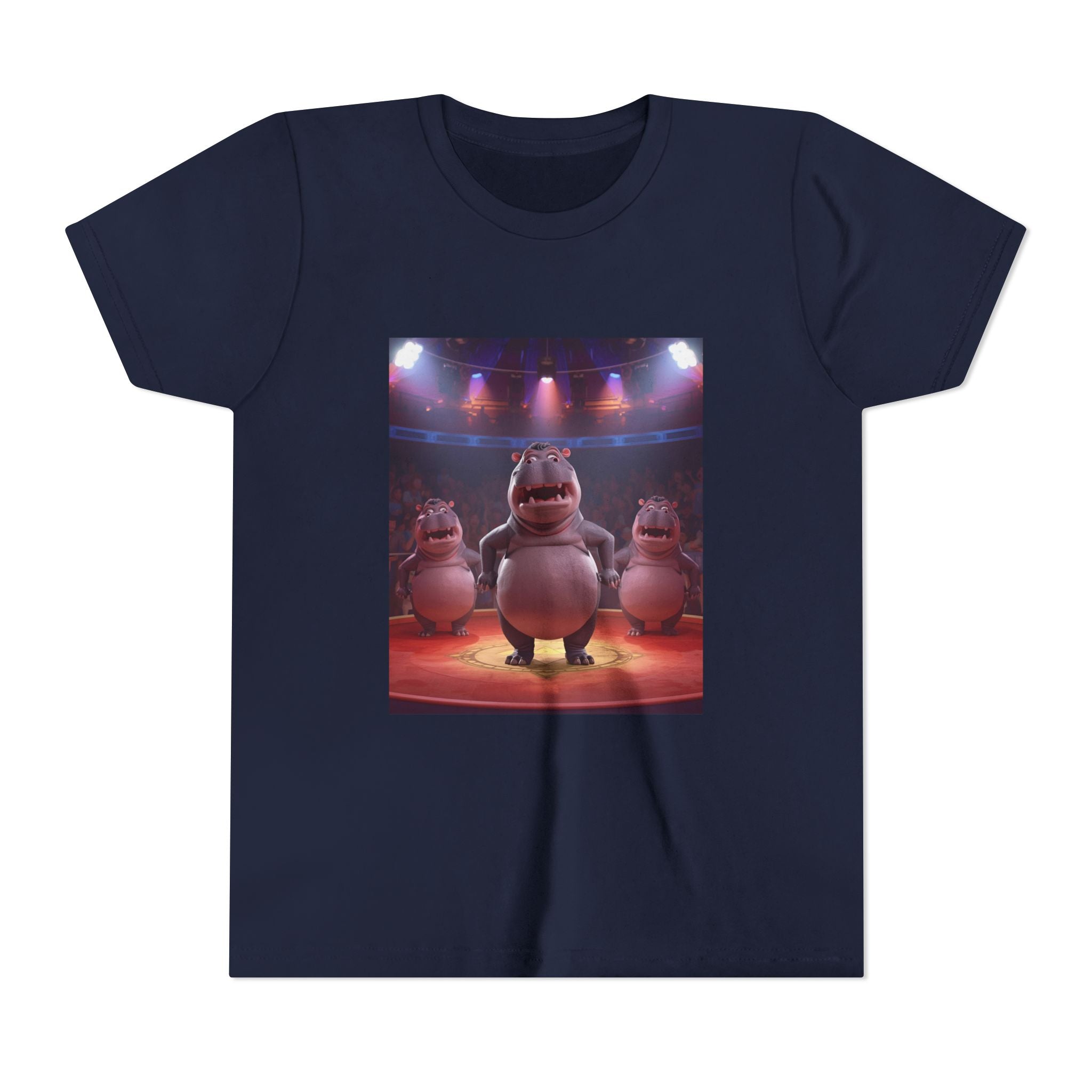 Hippo Funny Youth Short Sleeve Tee