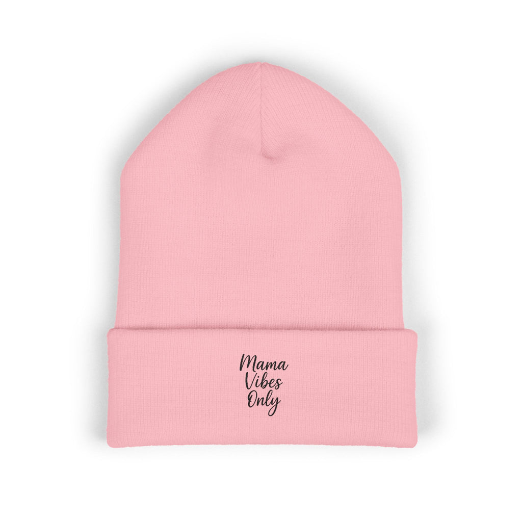 Mama Mode Mama Vibes Only Embroidered Beanie