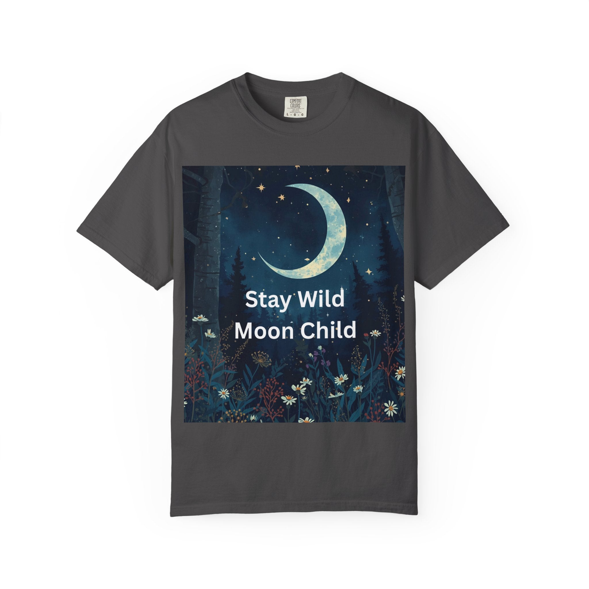 Unisex Stay Wild Moon Child T-Shirt, Stay Wild Graphic Tee, Boho Style Shirt, Gift for Nature Lovers, Vintage Vibe Apparel