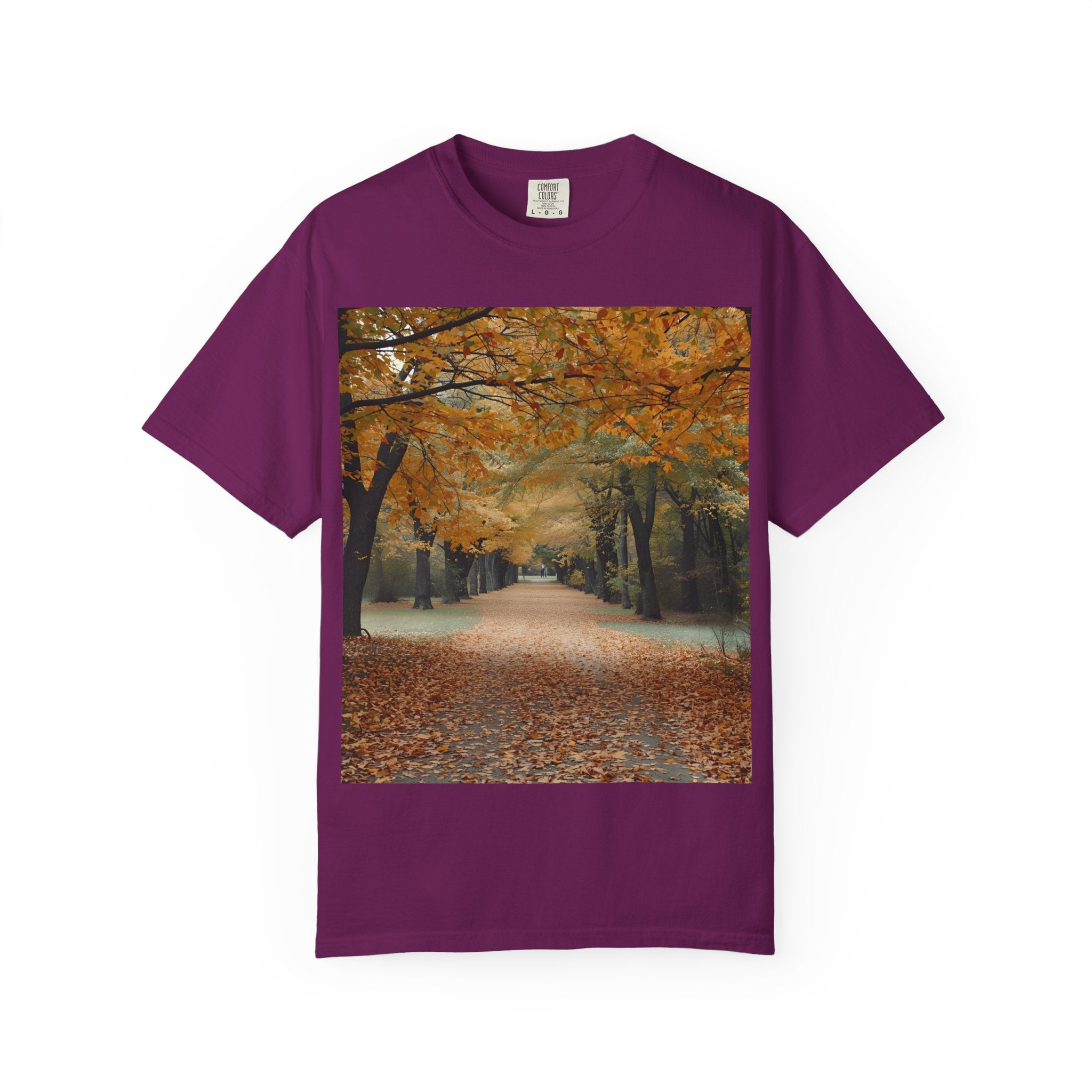 Autumn Pathways Unisex T-Shirt - Cozy Fall Vibes, Nature Lover's Tee, Seasonal Style, Perfect for Thanksgiving, Outdoors Events