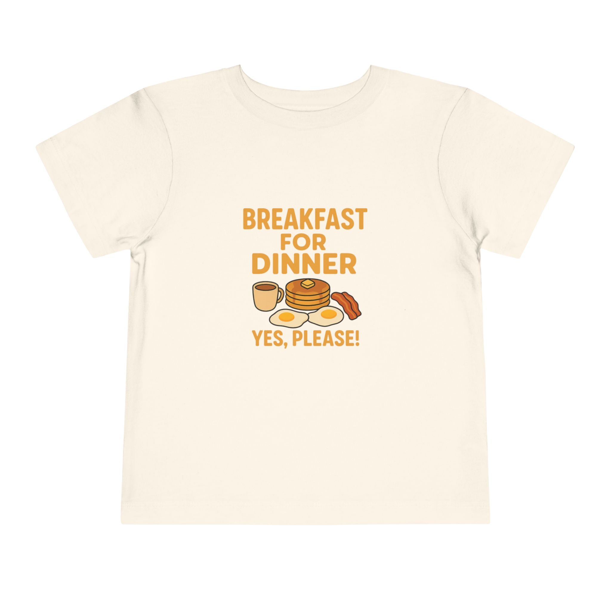 Breakfast For Dinner Toddler Short Sleeve Tee